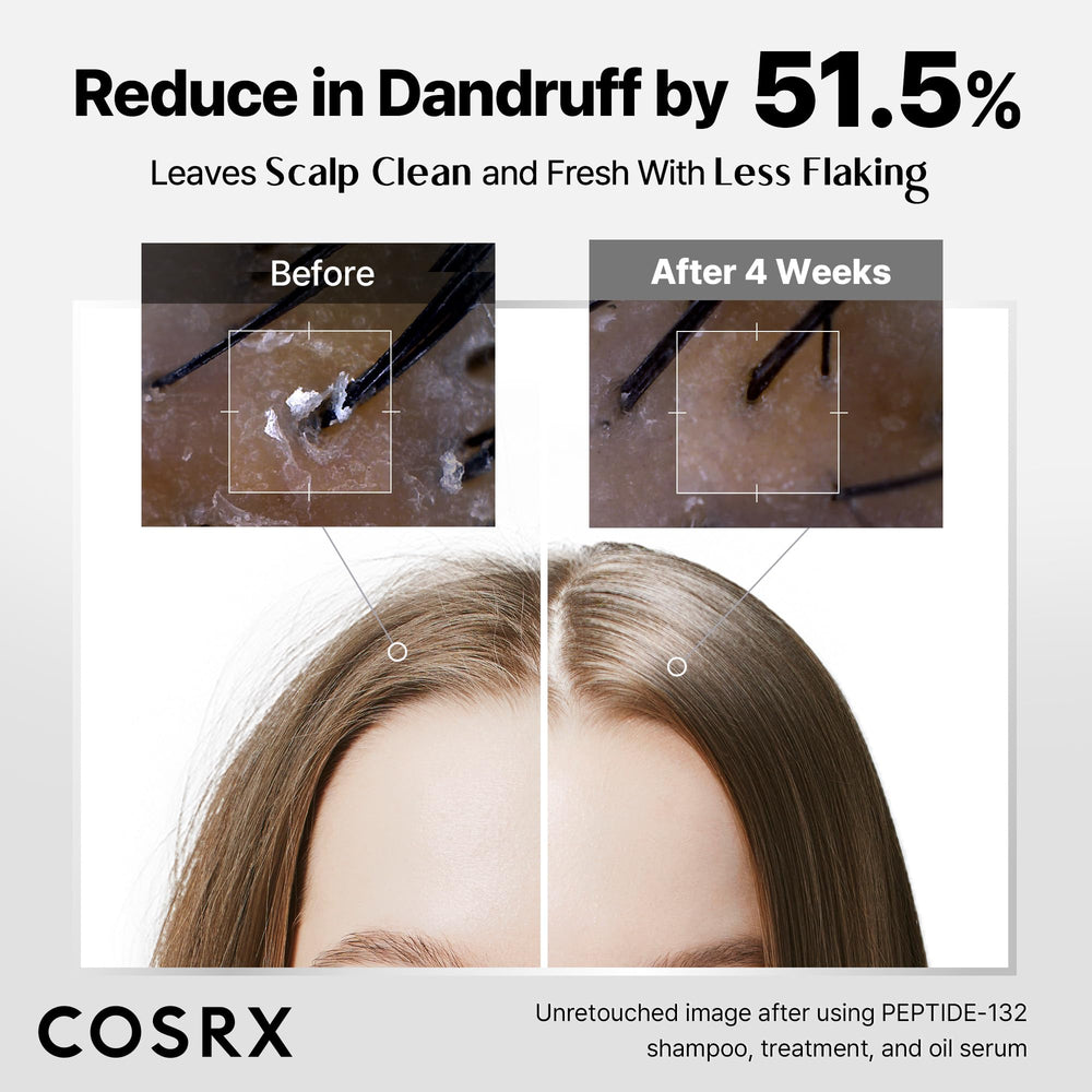 COSRX Peptide-132 Brillance après application de l’huile-sérum.