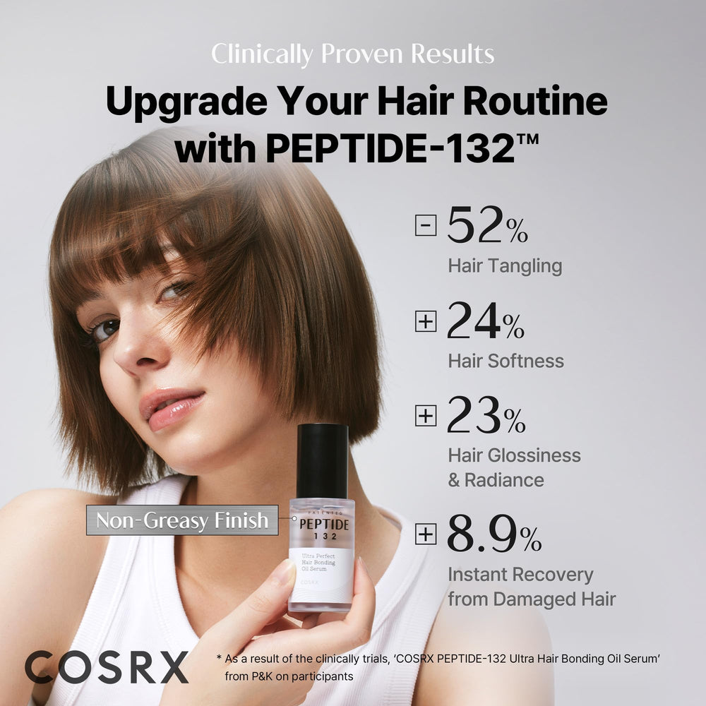 COSRX Peptide 132 Sérum cheveux brillance naturelle