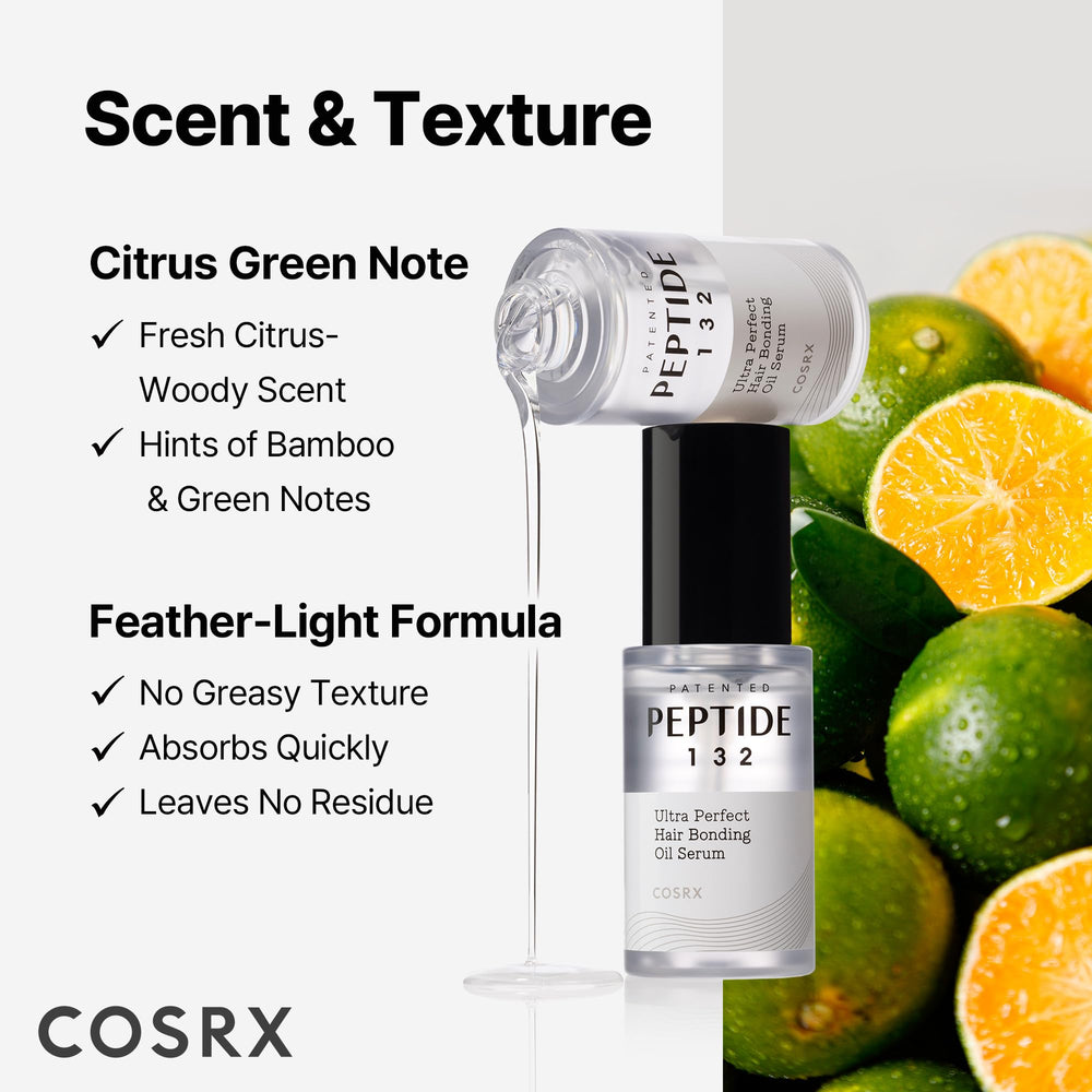 COSRX Peptide 132 Sérum cheveux contrôle frisottis