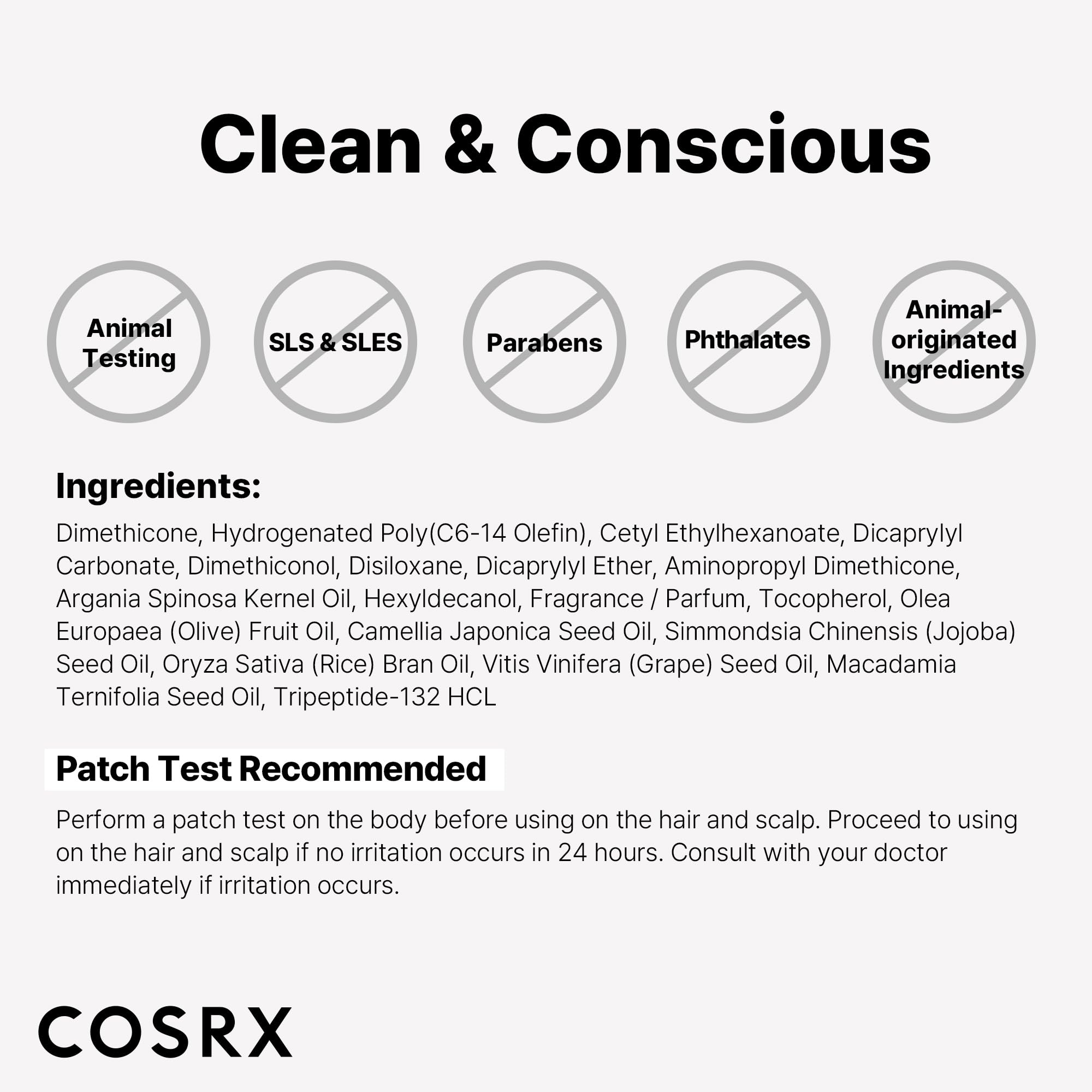 COSRX Peptide 132 Sérum cheveux couleurs douceur et soin