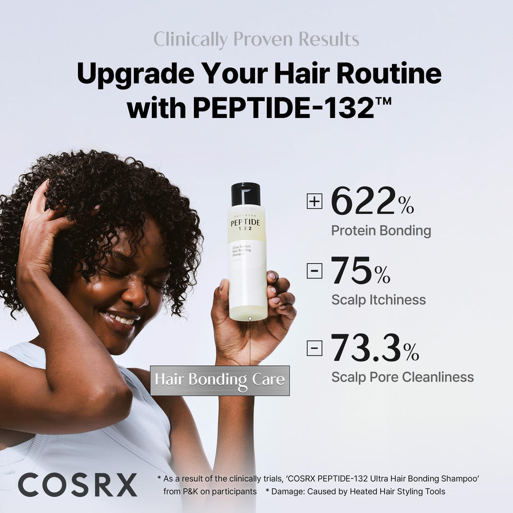 COSRX Peptide-132 Shampoing après lavage pour cheveux plus lisses et revitalisés.