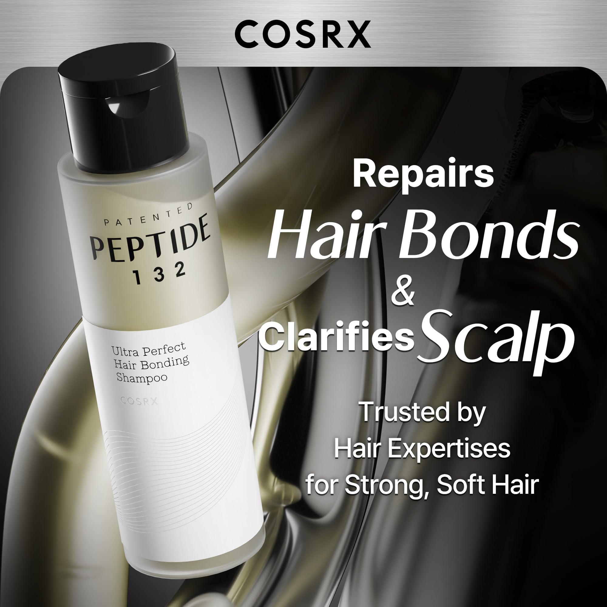 COSRX Peptide-132 Shampoing en mousse crémeuse pour une application délicate.
