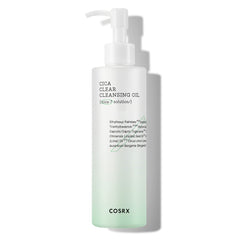 COSRX Pure Fit Cica Cleansing Oil – bouteille, démaquillage en douceur et hydratation légère.