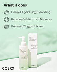 COSRX Pure Fit Cica Cleansing Oil – texture legere qui laisse une sensation de confort après nettoyage.