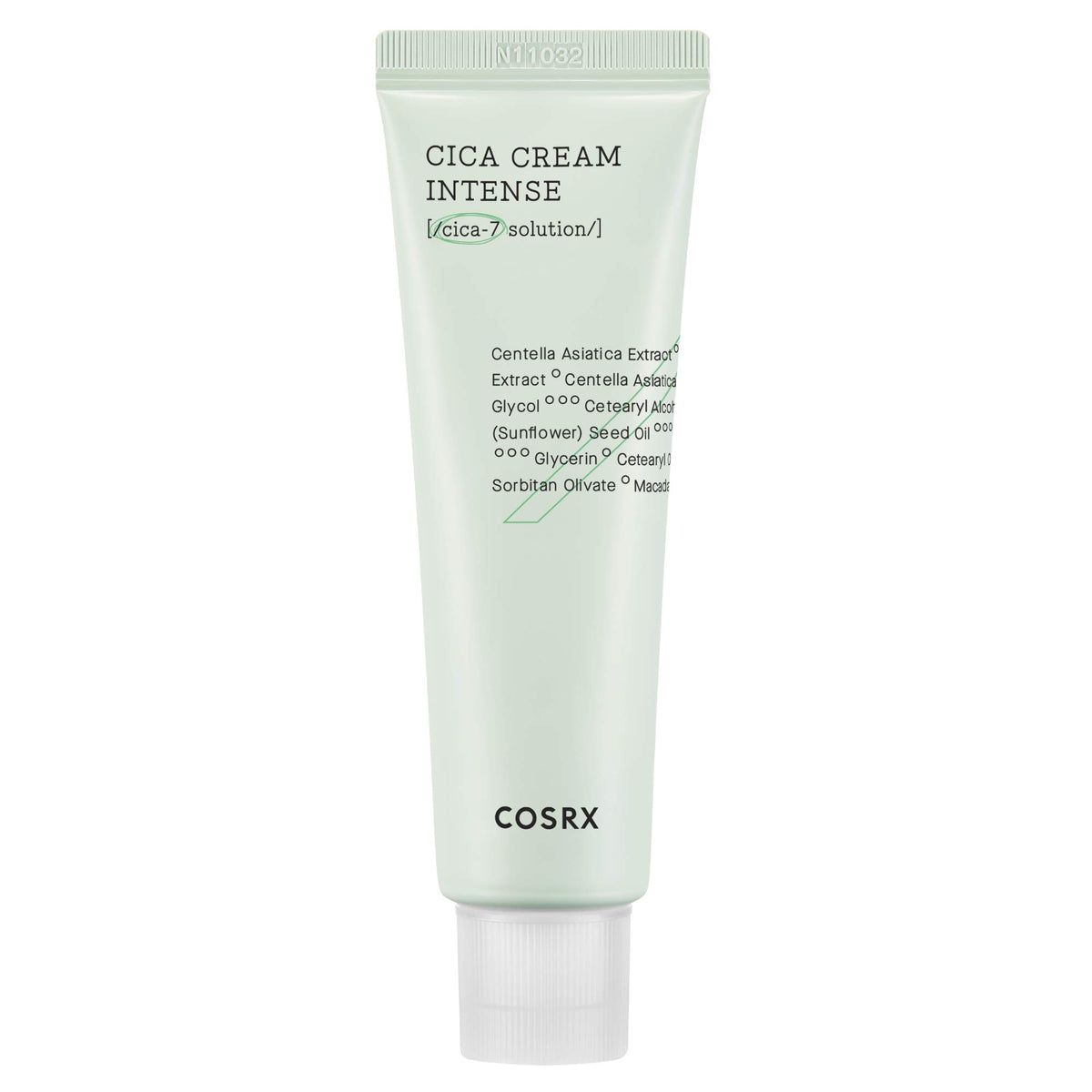 CosRX Pure Fit Cica Intensive Cream jar shows rich texture for dry skin relief