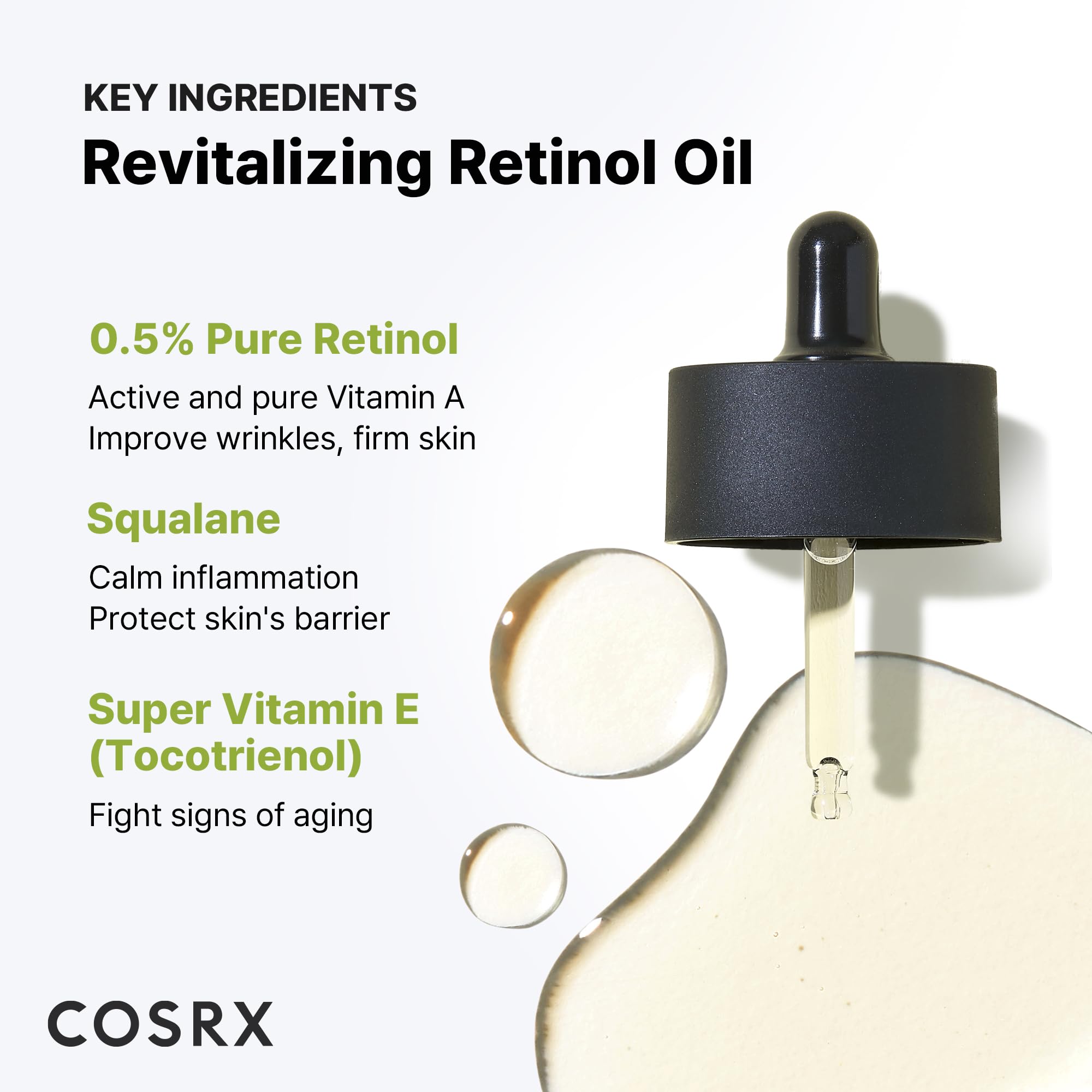 COSRX Retinol 0,5% Oil – Emballage extérieur élégant du produit