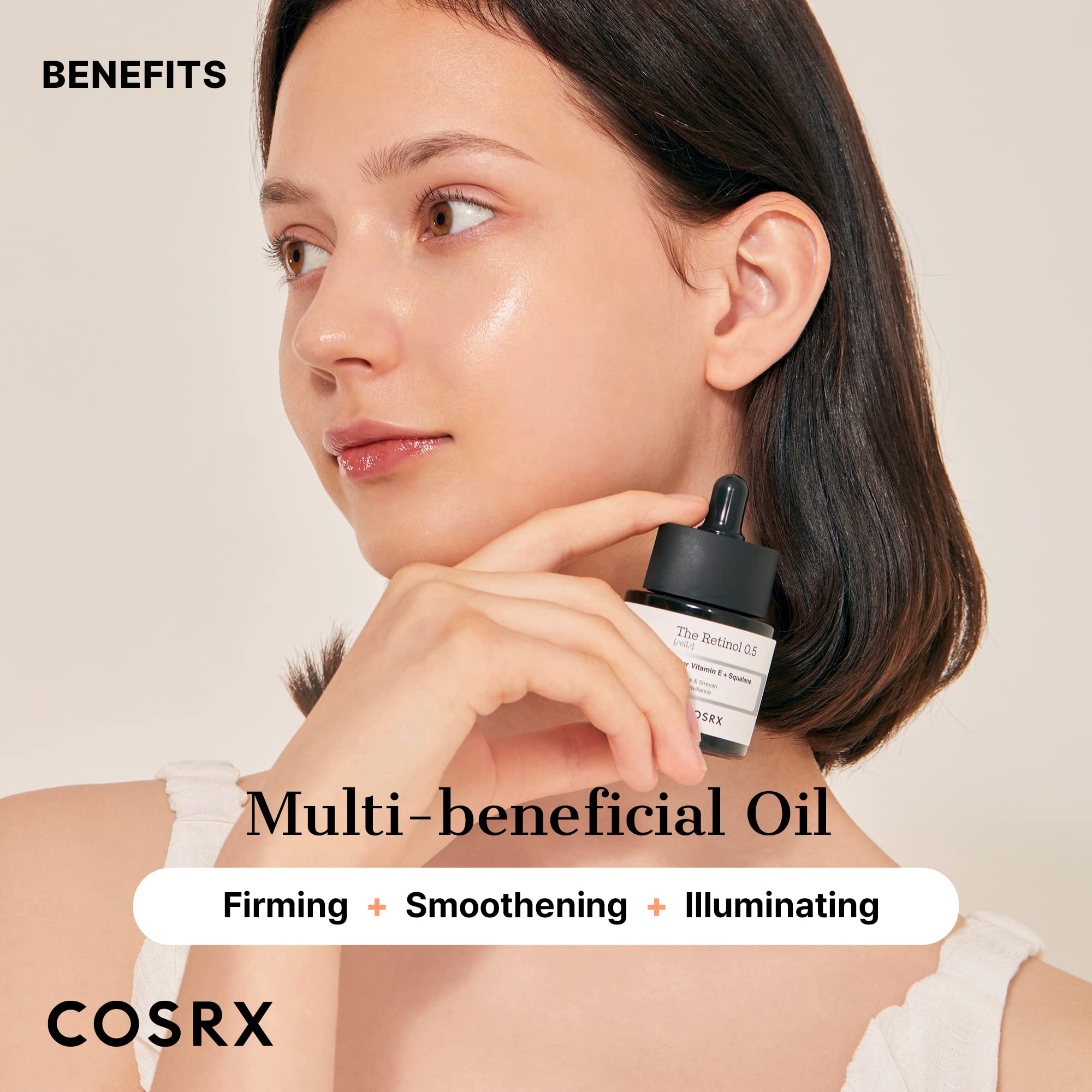 COSRX Retinol 0,5% Oil – Ingrédients clés comme squalane et tocotriénol