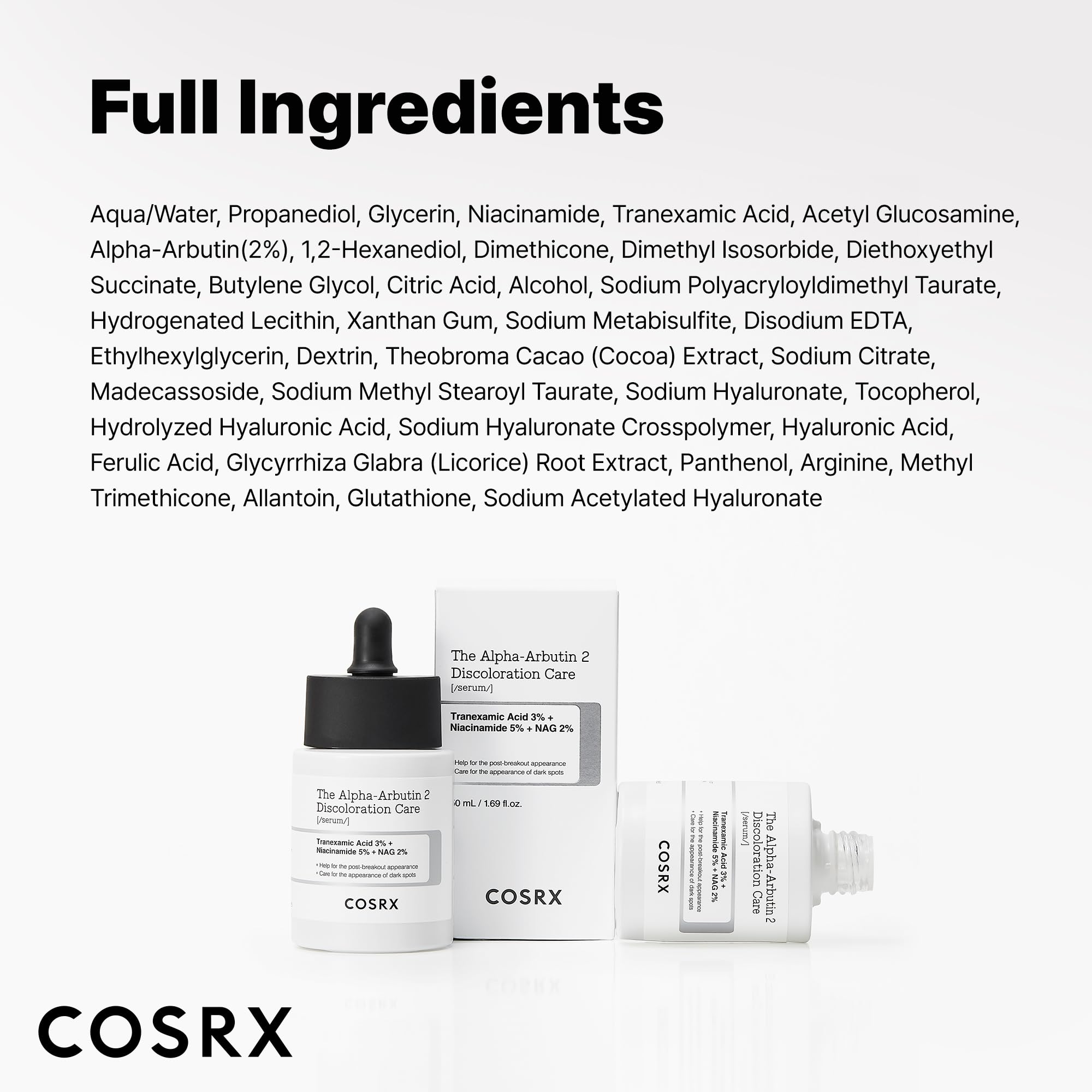 COSRX fini frais sans sensation collante après application