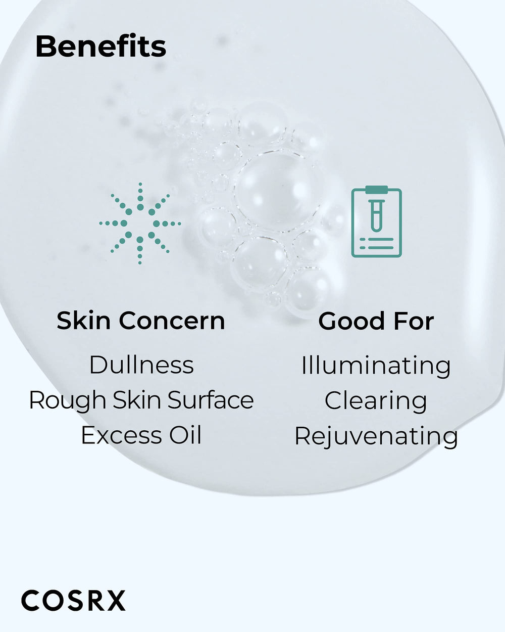 COSRX AHA BHA Vitamin C Booster Serum — ingrédients kiwis et fruits du dragon pour l'éclat.