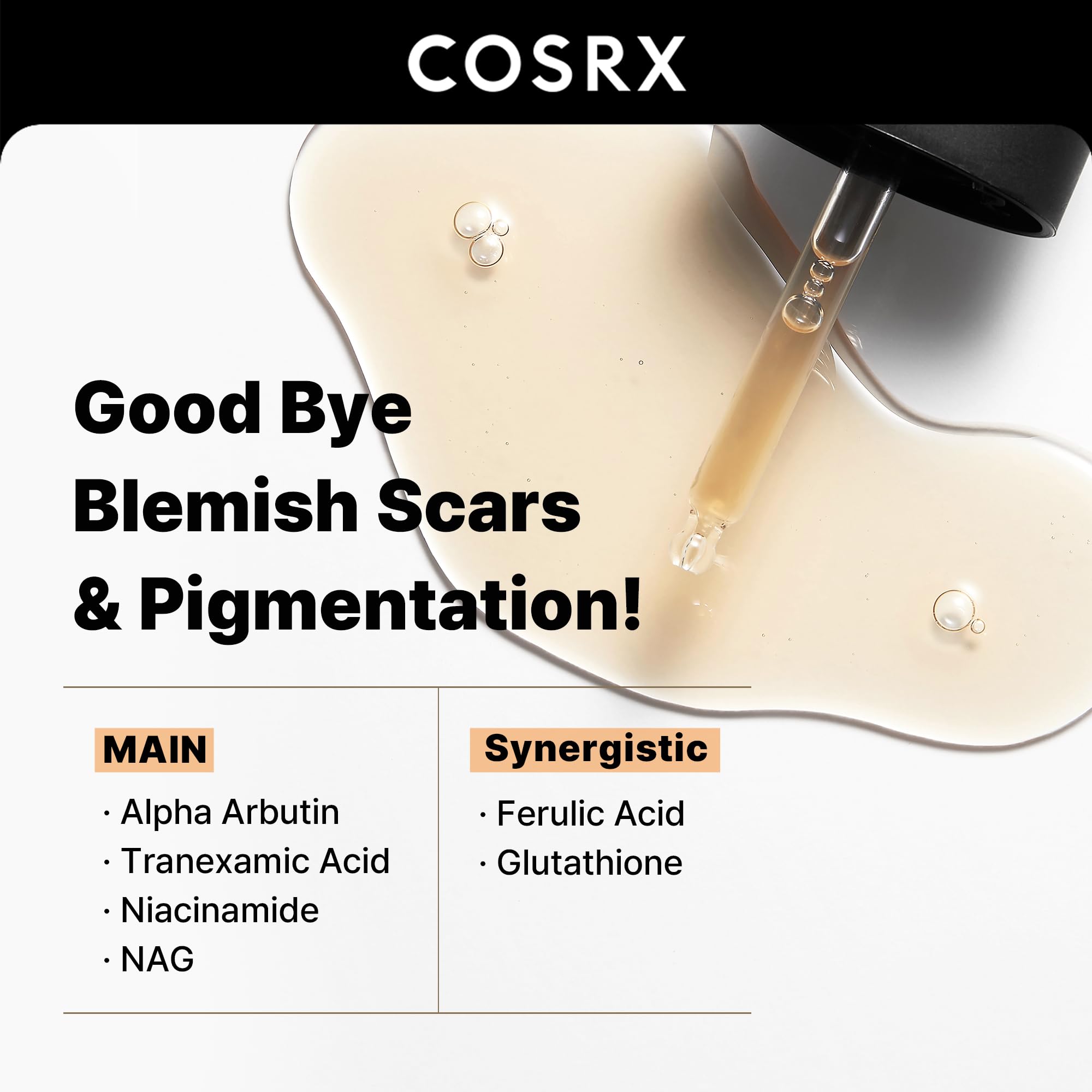 COSRX goutte-pipette du sérum Alpha Arbutin pour application précise
