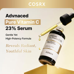 COSRX Advanced Pure Vitamin C 23% sérum — goutte pipette facilitant l’application précise.