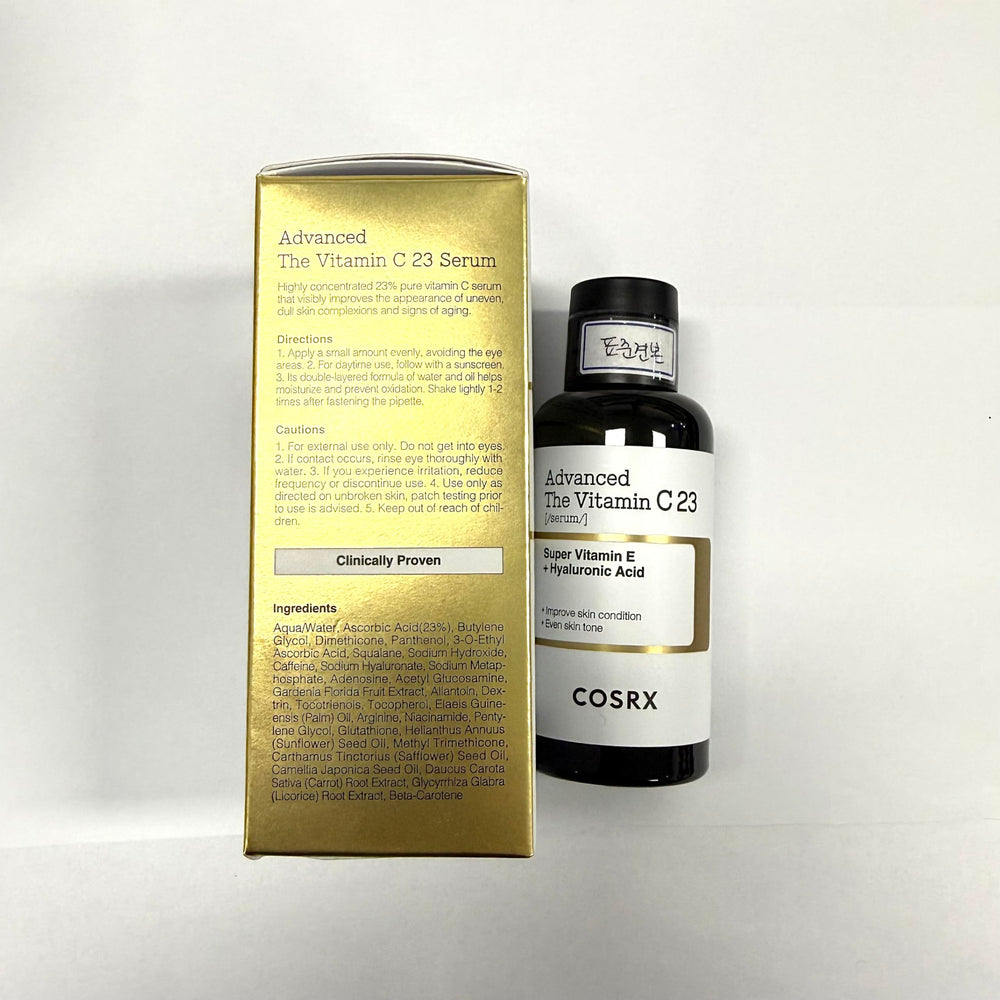 COSRX Advanced Pure Vitamin C 23% sérum — test d’allergie recommandé.