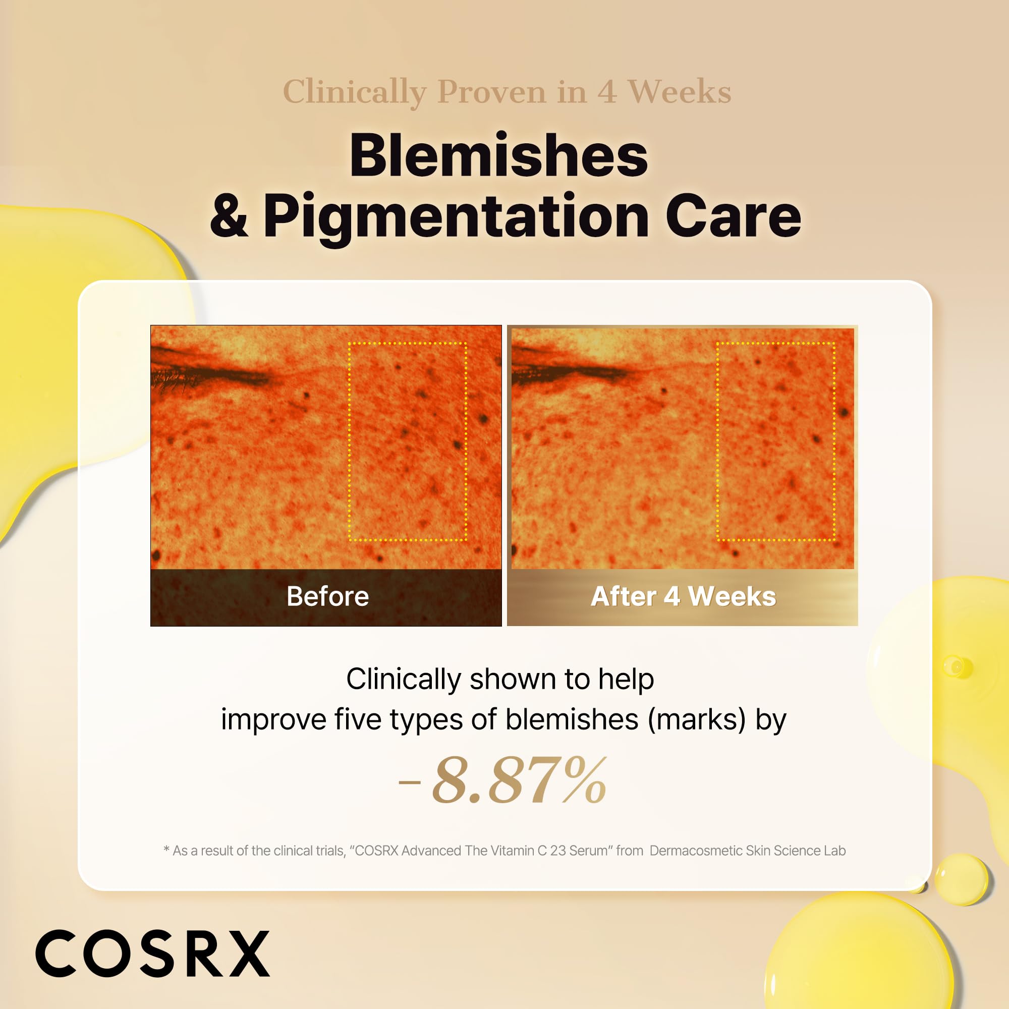 COSRX Advanced Pure Vitamin C 23% sérum — utilisation quotidienne pour un teint frais.