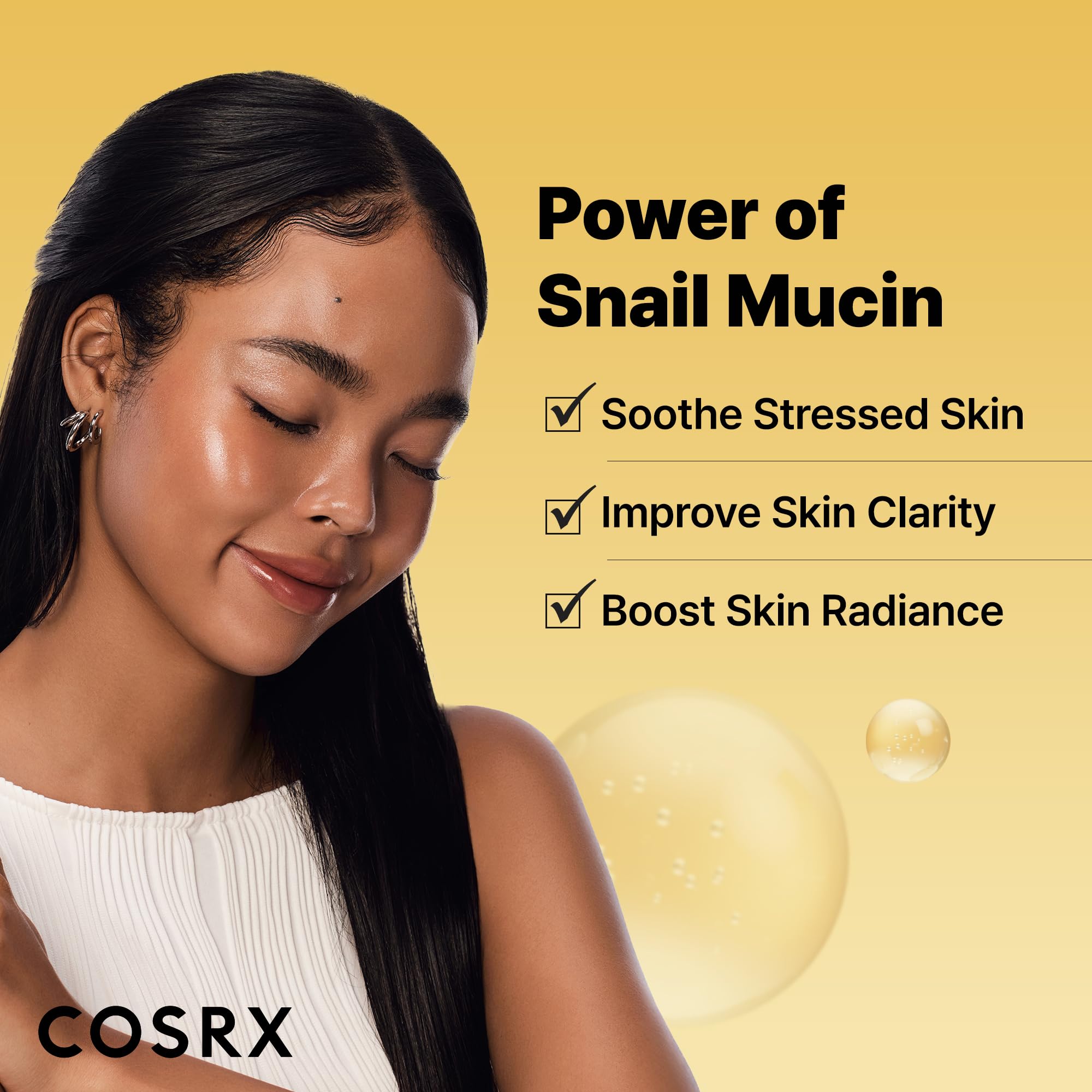 COSRX Set voyage All About Snail Mucin, formats mini faciles à emporter.