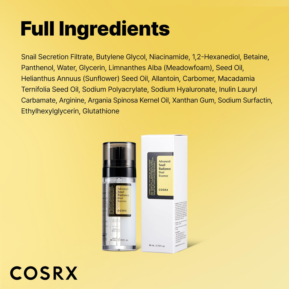 COSRX Snail Mucin, test patch recommandé avant utilisation sur le visage