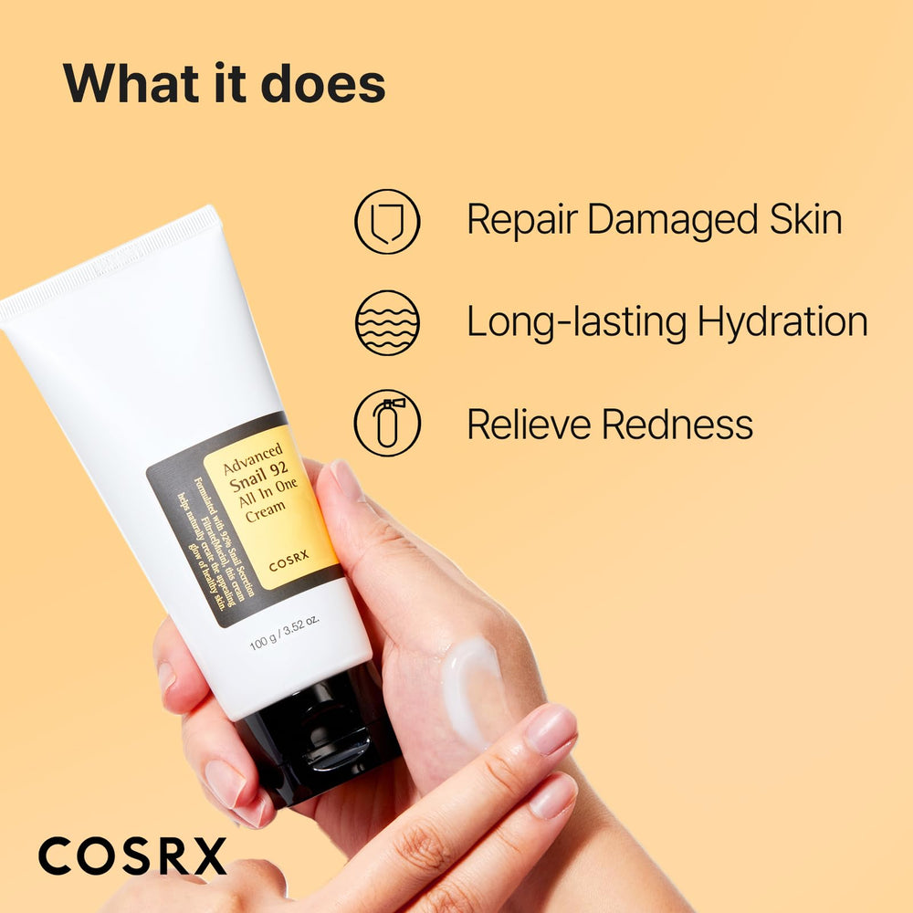 Cosrx Snail Mucin 92% - application quotidienne douce sur peau sensible.