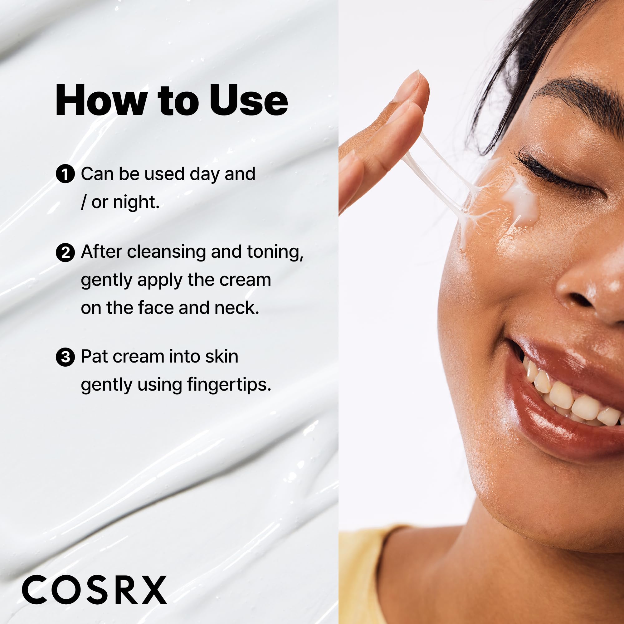 Ingrédients clés Snail Mucin et Hyaluronique présents dans la crème COSRX.