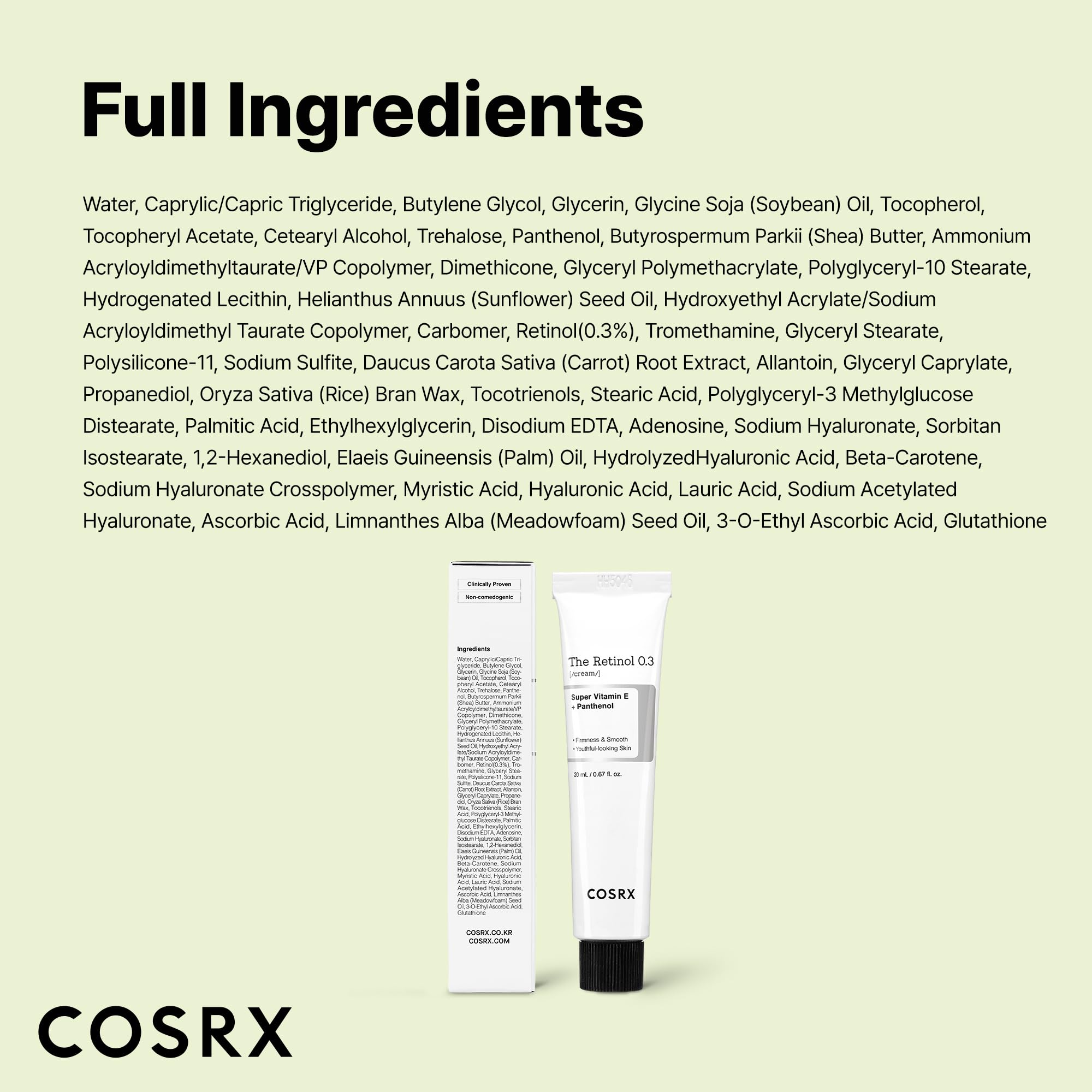 COSRX Utilisation jour SPF30, protection et éclat naturel.