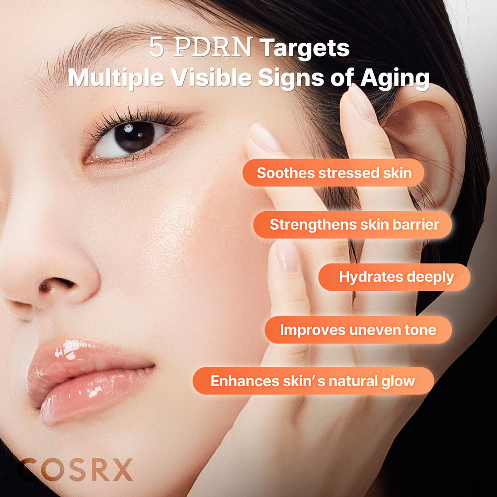COSRX 5 PDRN B5 tonique – etiquette lisible, guide rapide pour l’utilisation quotidienne.