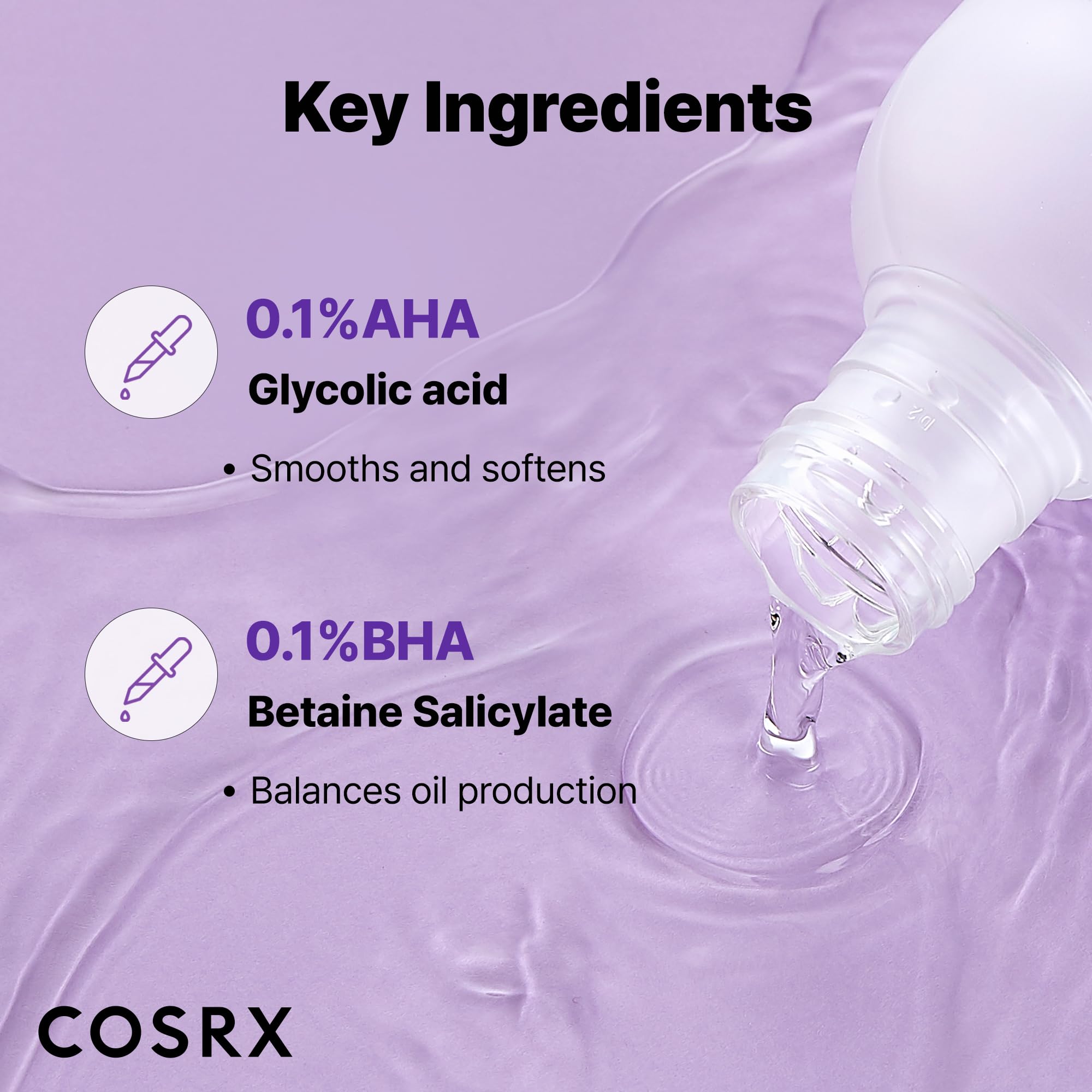 Emballage COSRX minimaliste et élégant.