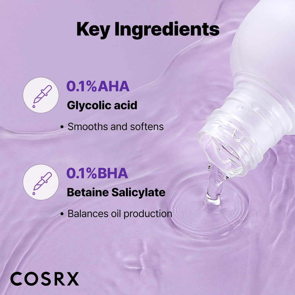 Emballage COSRX minimaliste et élégant.