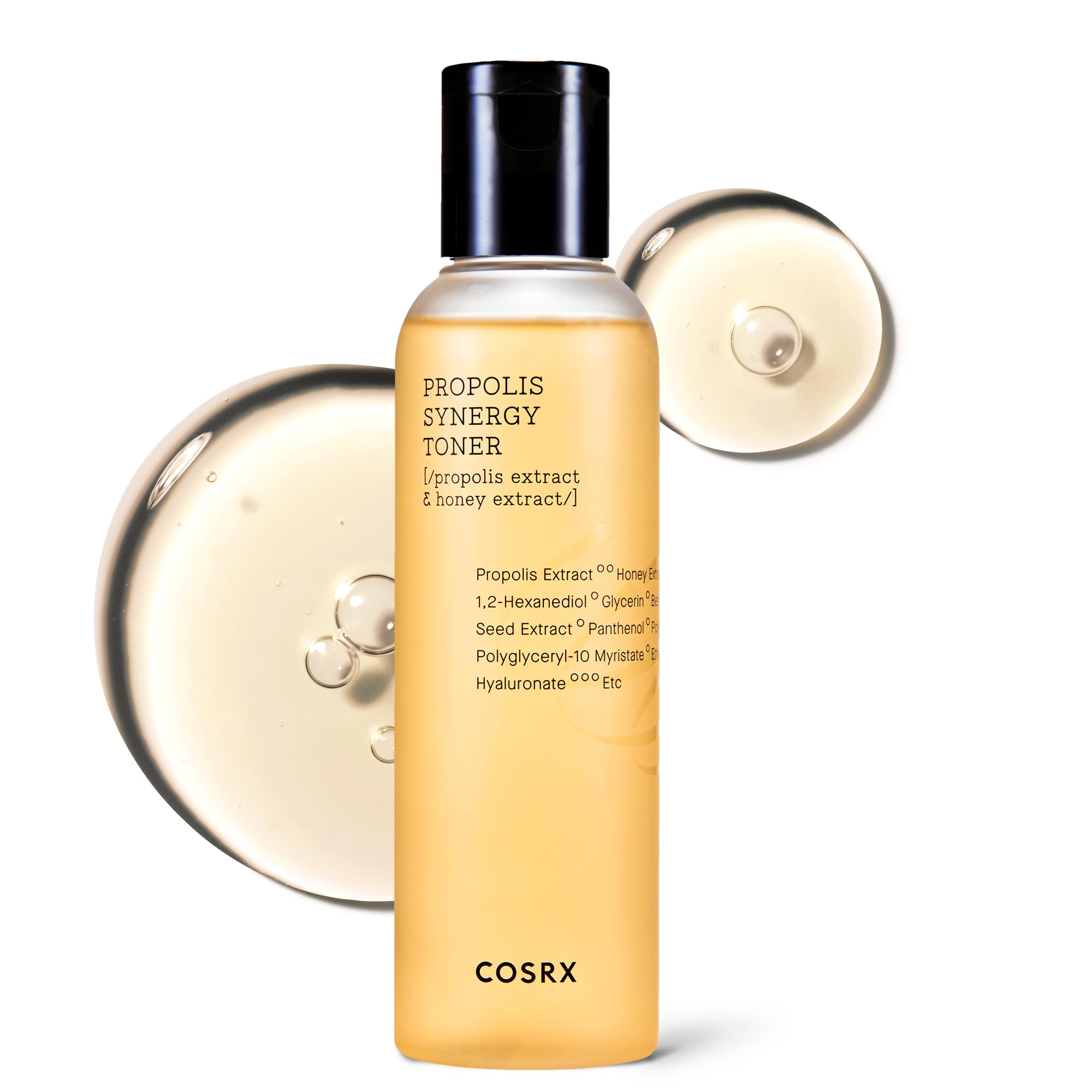 Tonique COSRX Full Fit Propolis Synergy, bouteille 150 ml, hydratation rapide et préparation cutanée.
