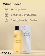 Texture fluide du tonique COSRX prête à accueillir les soins suivants.