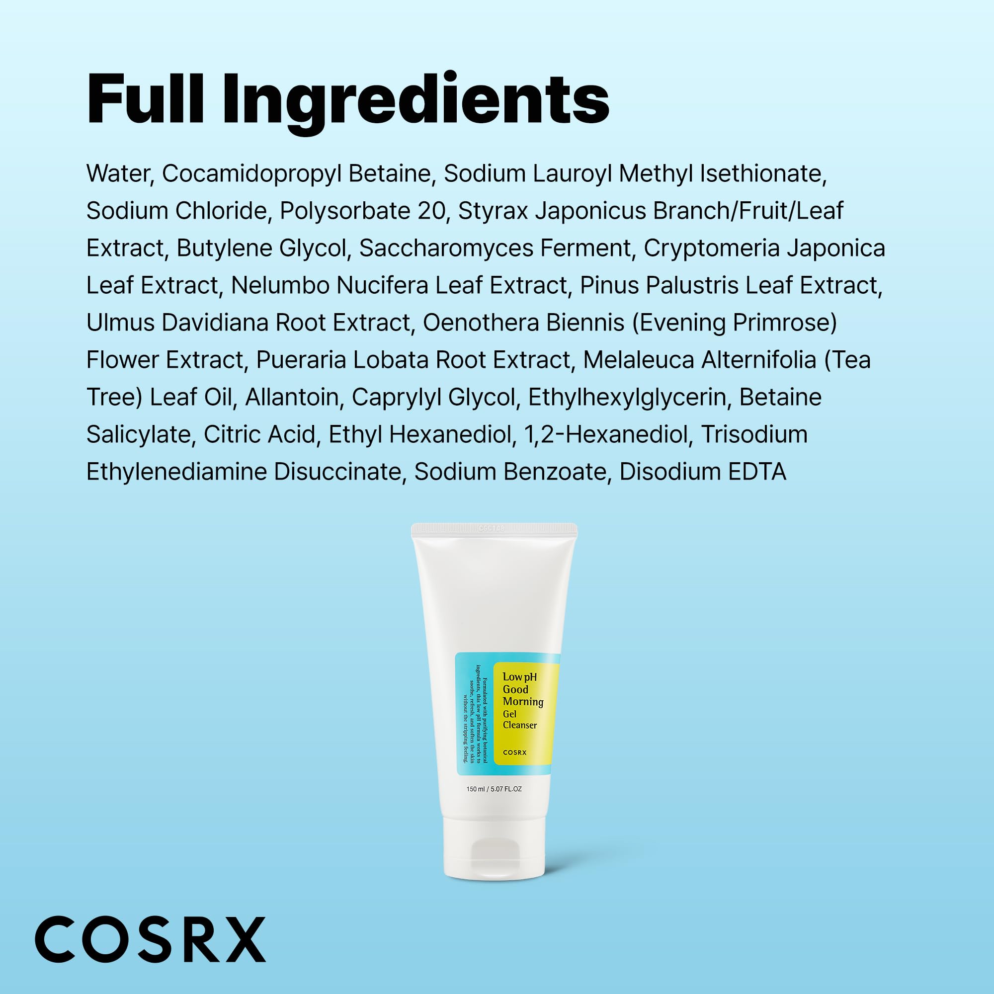 COSRX utilisation jour-nuit adaptée à tous types de peau