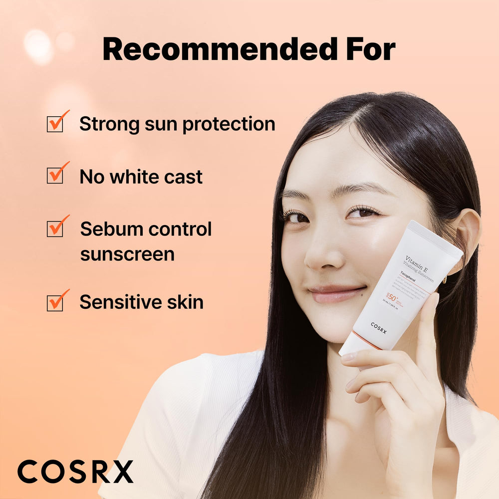 Ingrédients clés: vitamine E, cacao et coton dans le solaire COSRX.