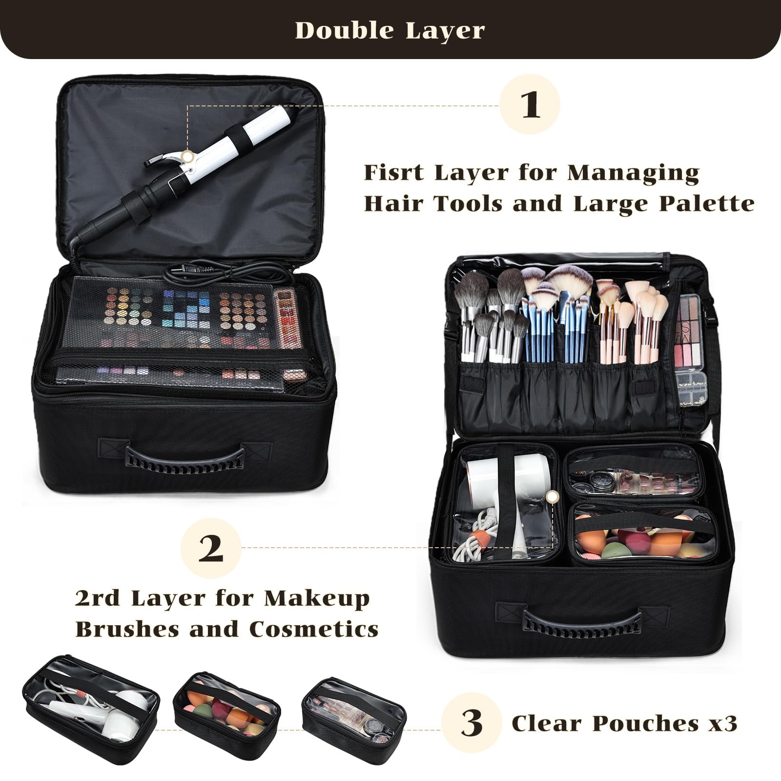 Costravio cadeau maquillage élégant et pratique pour tout ensemble