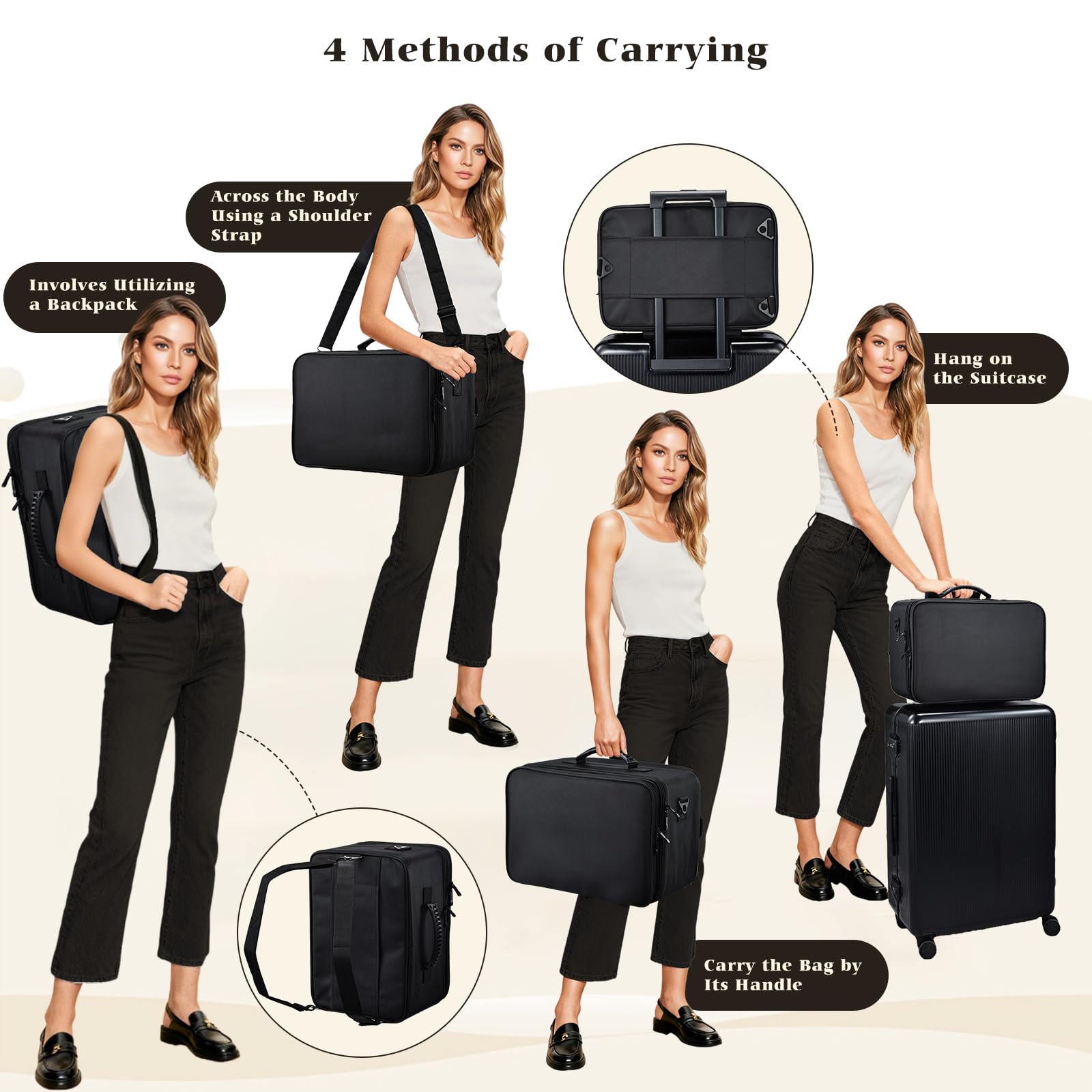 Costravio organiser maquillage diviseurs ajustables personnaliser l espace