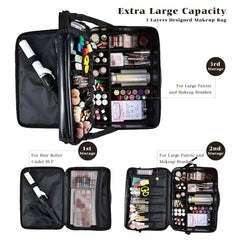 Costravio sac maquillage avec sangles ajustables pour port confortable lors des déplacements