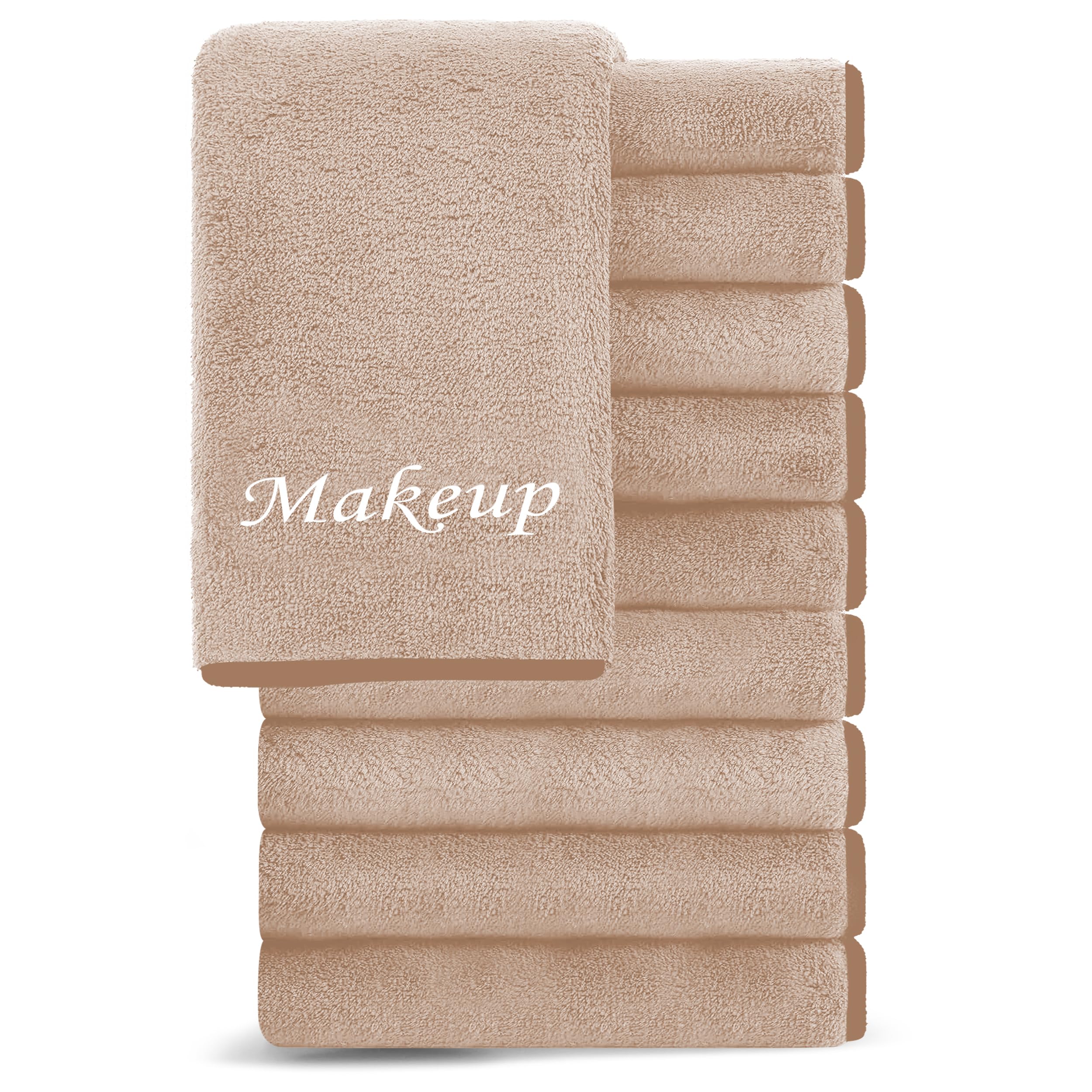 Cosy Family lingettes démaquillage microfibre 10-pack, nettoyage doux visage et réutilisable.