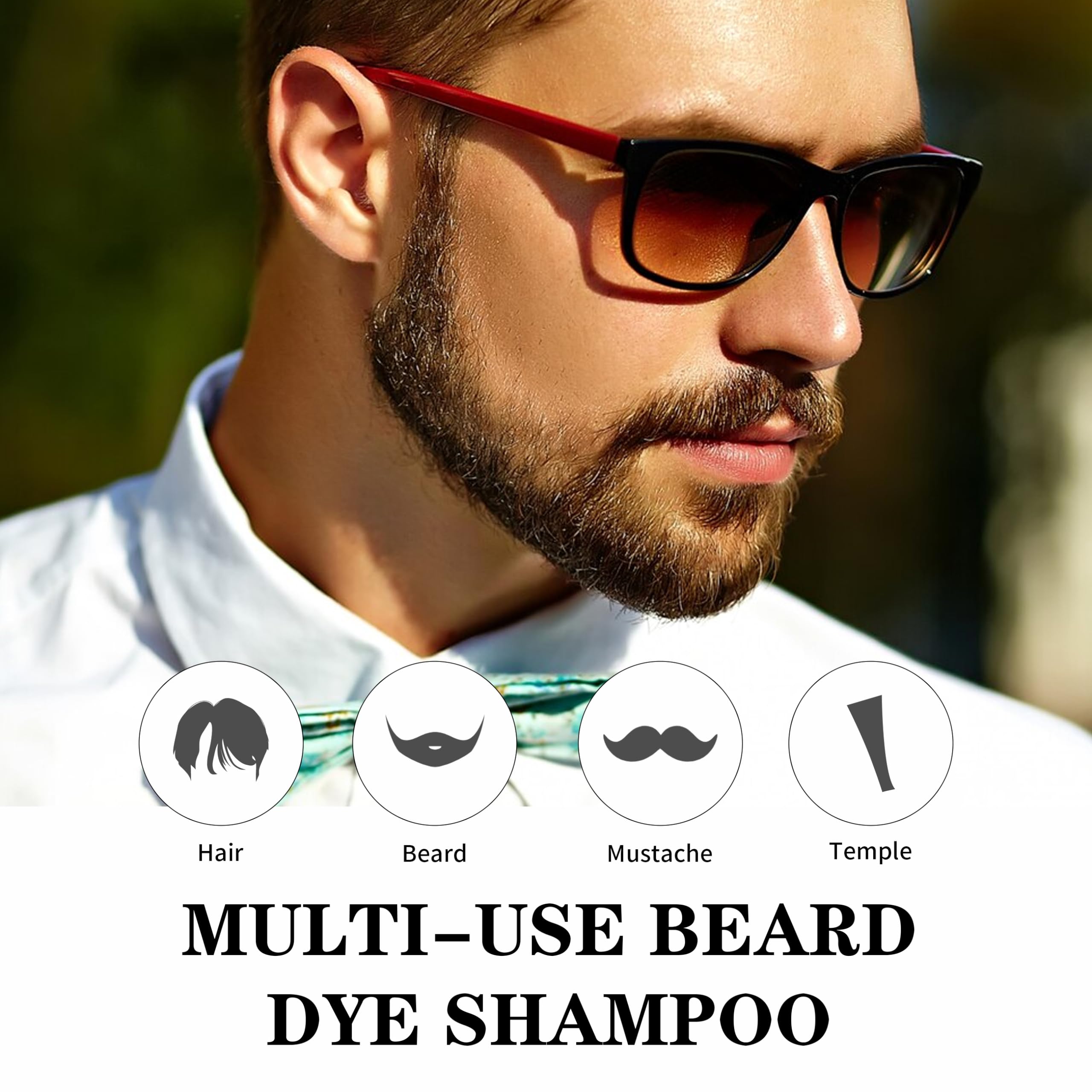 COSYAGE Barbe Gris Couverture Rapide – masque les gris avec finition naturelle.