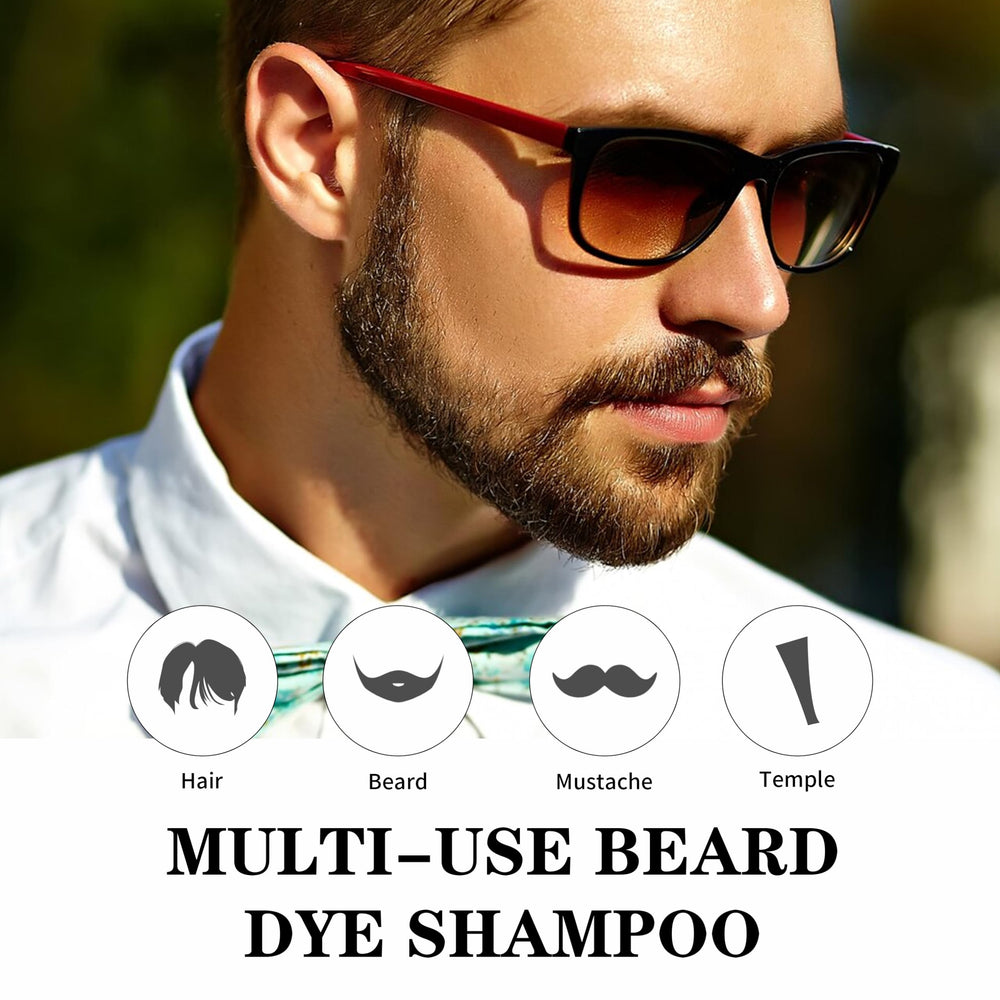 COSYAGE Barbe Gris Couverture Rapide – masque les gris avec finition naturelle.