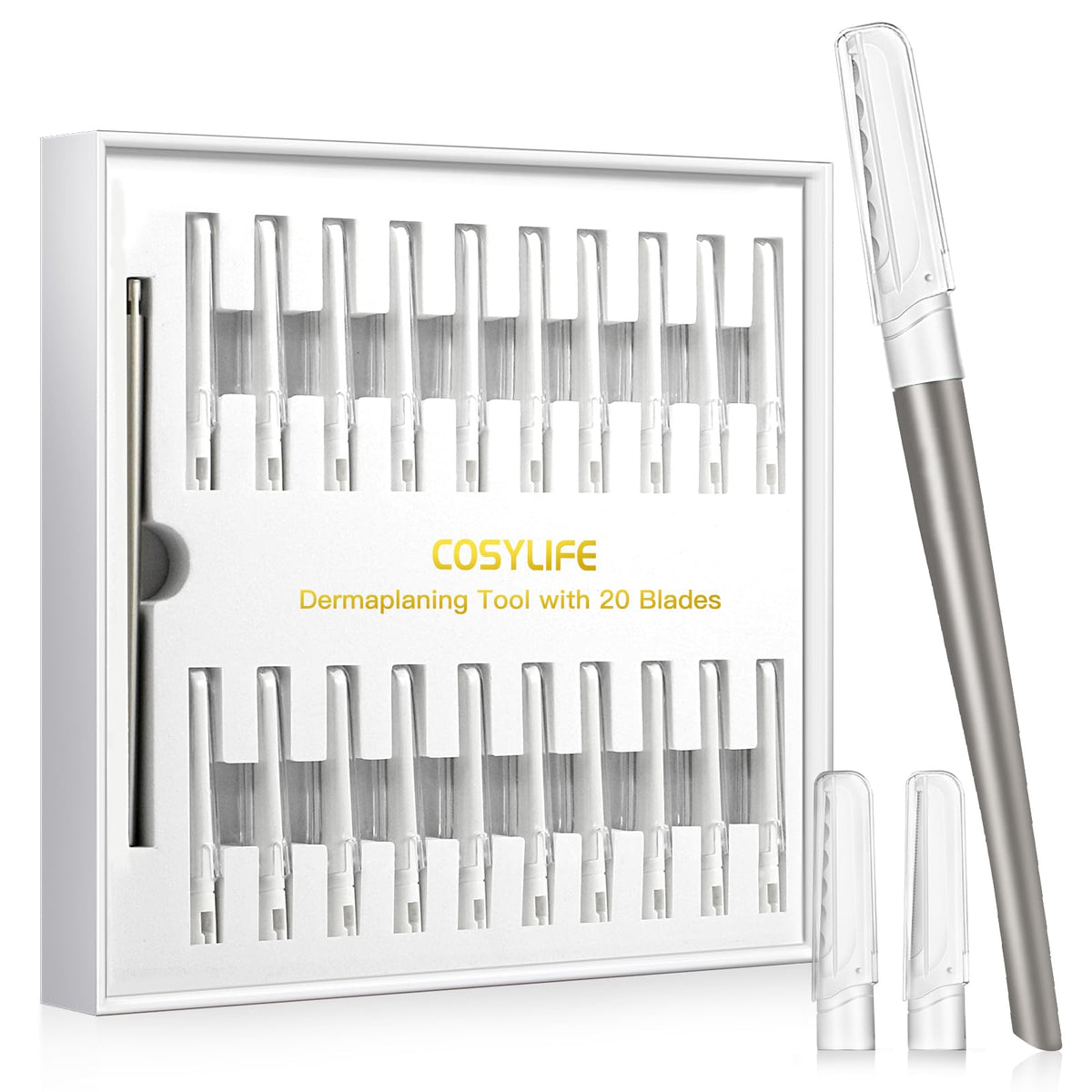 COSYLIFE outil dermaplaning visage pour exfolier et lisser la peau.