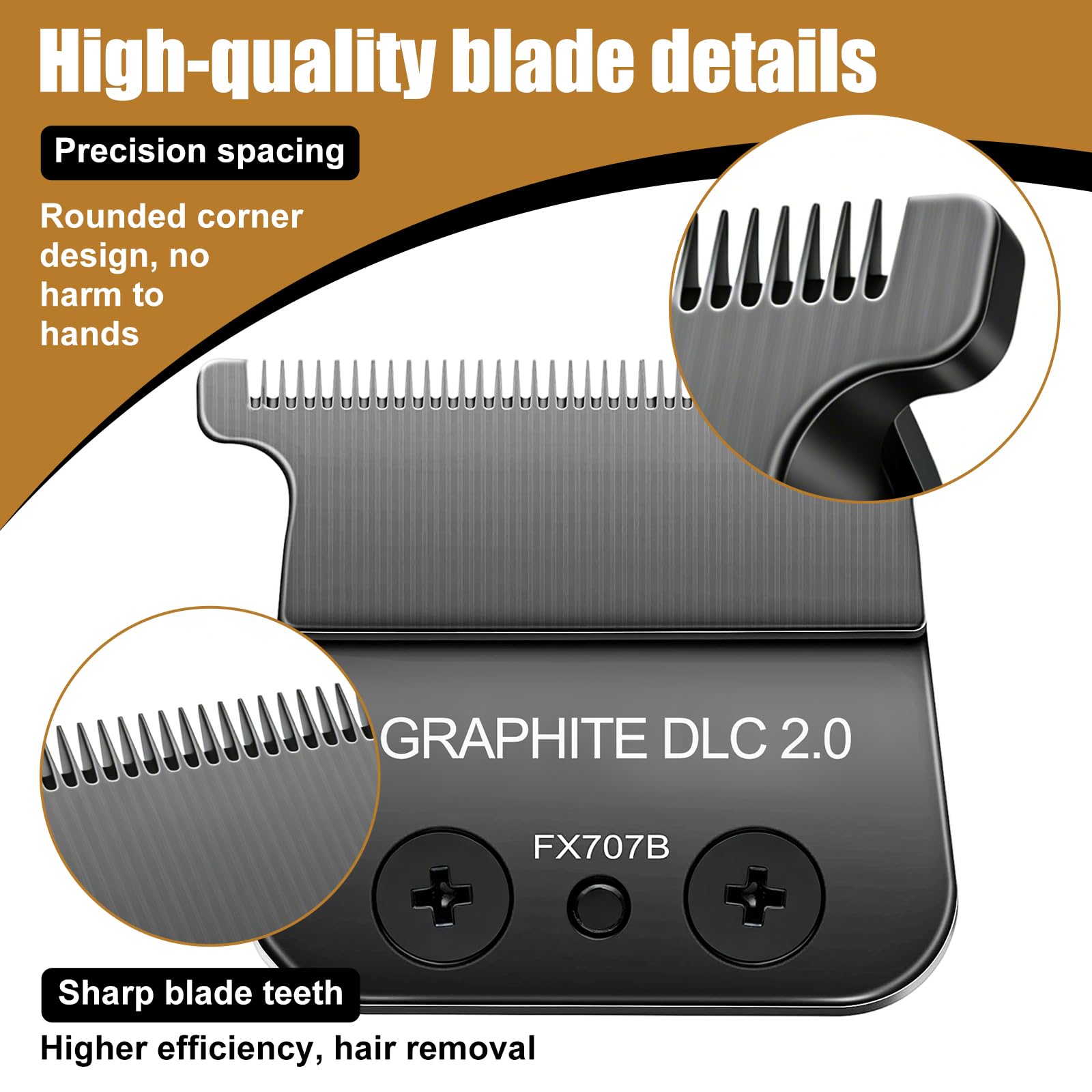 Cosyonall lame de précision pour BaByliss FX787 FX726, rasage net.