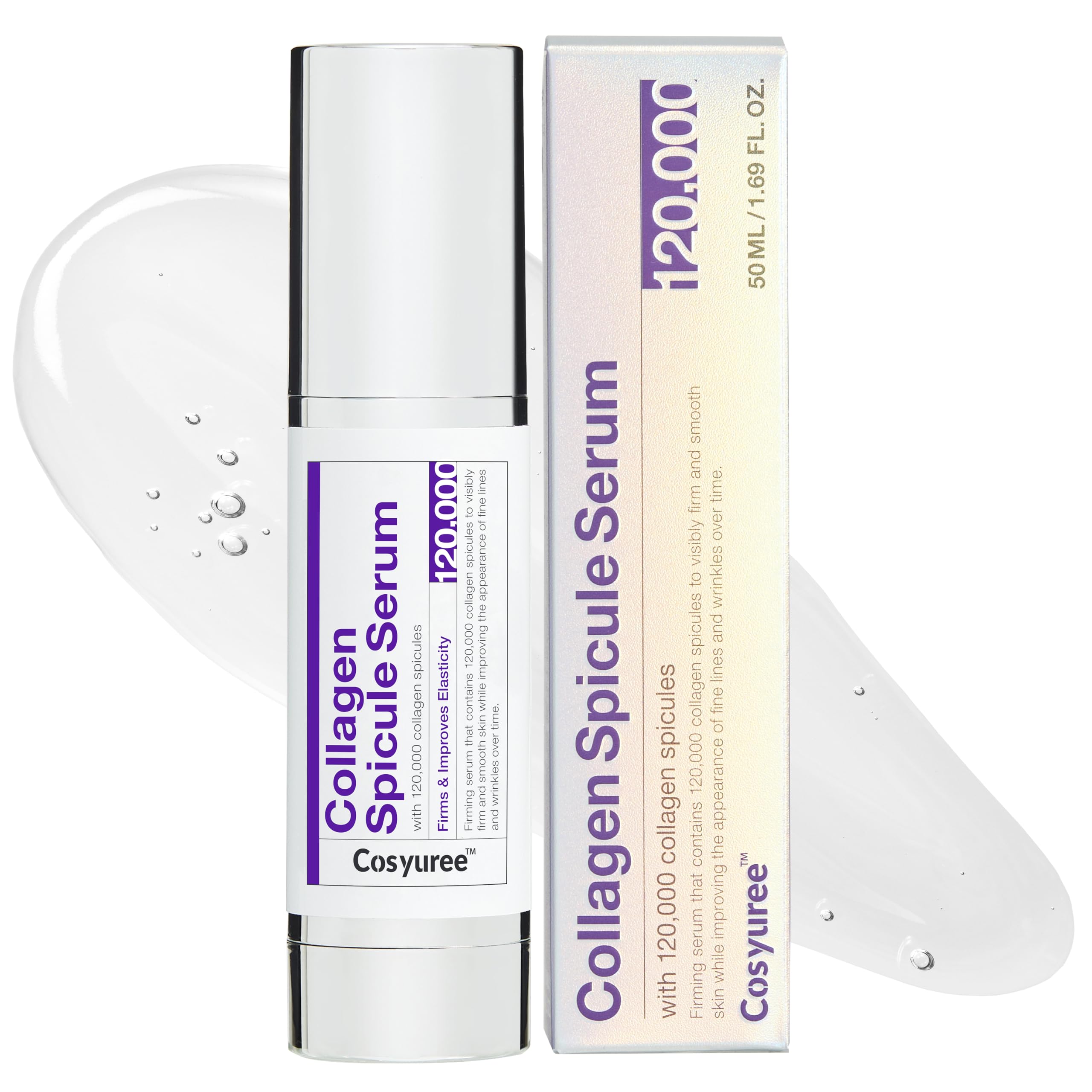 Cosyuree Sérum Spicules de Collagène – bouteille élégante pour hydratation profonde et douceur.