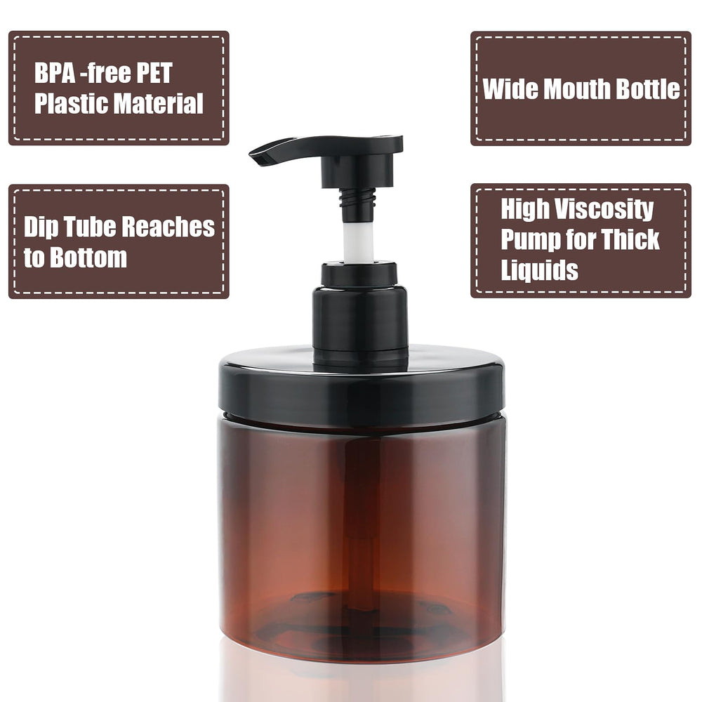 Cosywell Bouchon étanche bouteille pompe 500ml Marron — anti-fuite fiable