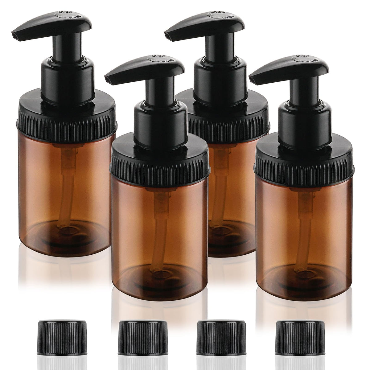 Cosywell bouteille pompe 4oz marron, compacte et idéale pour le voyage