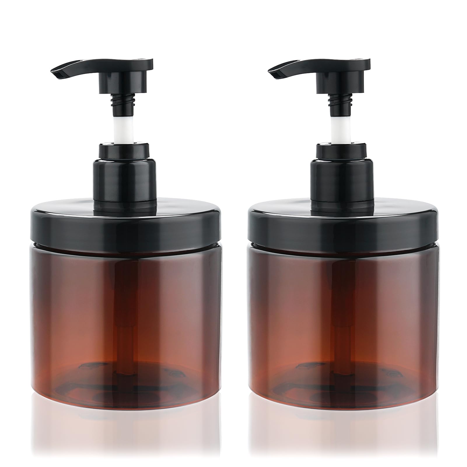 Cosywell bouteille pompe Shampoing 500ml Marron — remplissage facile et pratique