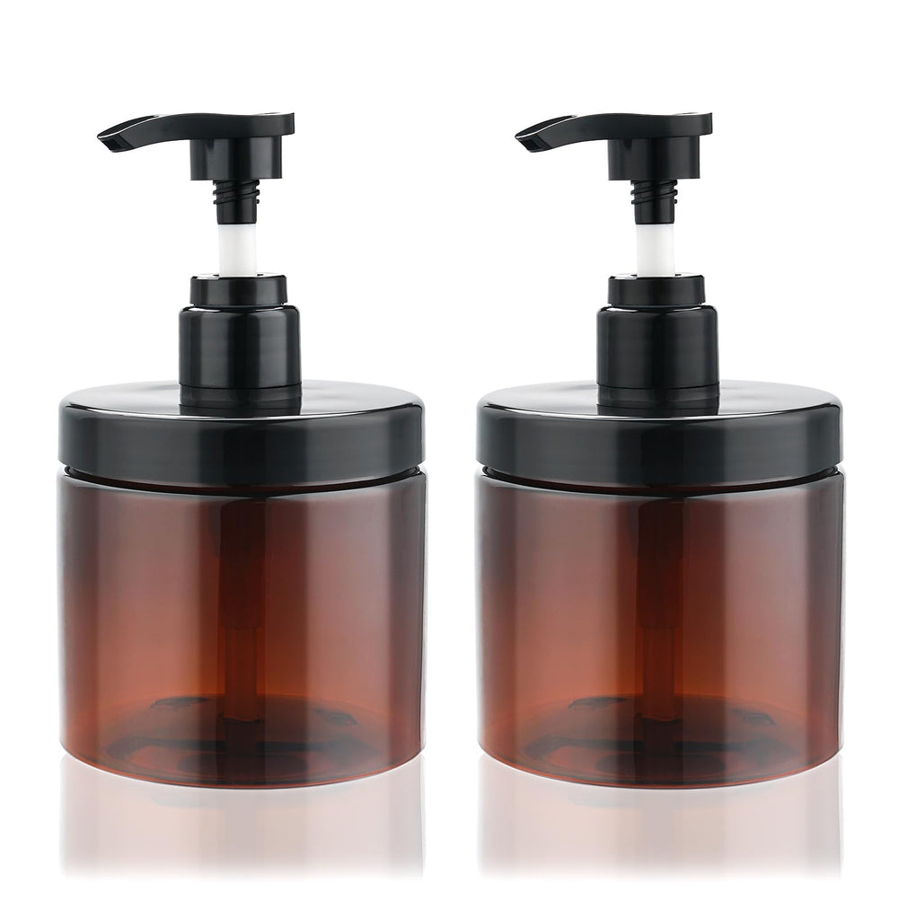 Cosywell bouteille pompe Shampoing 500ml Marron — remplissage facile et pratique