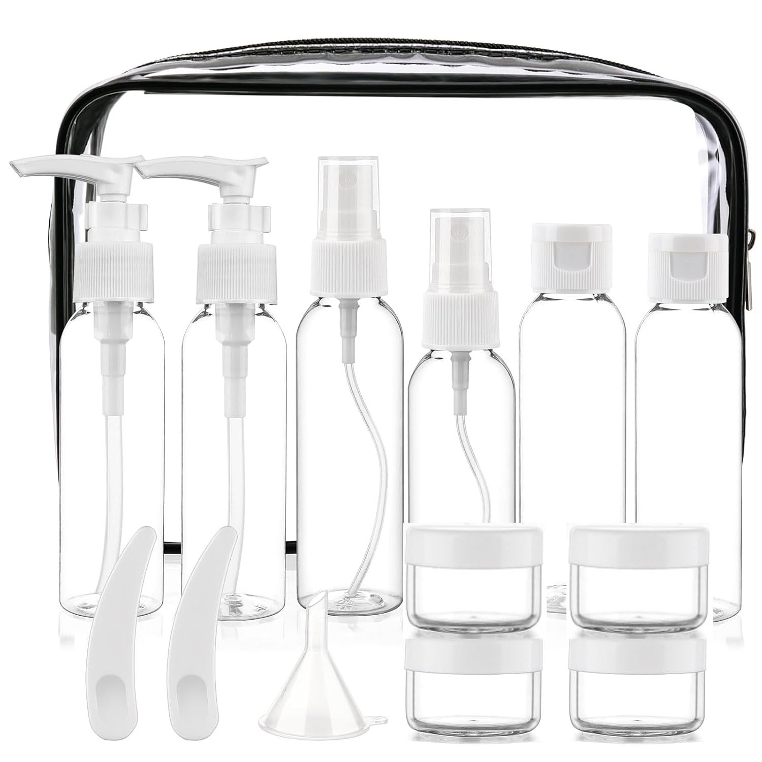 Cosywell ensemble de bouteilles de voyage 2oz pour organiser vos produits en voyage.