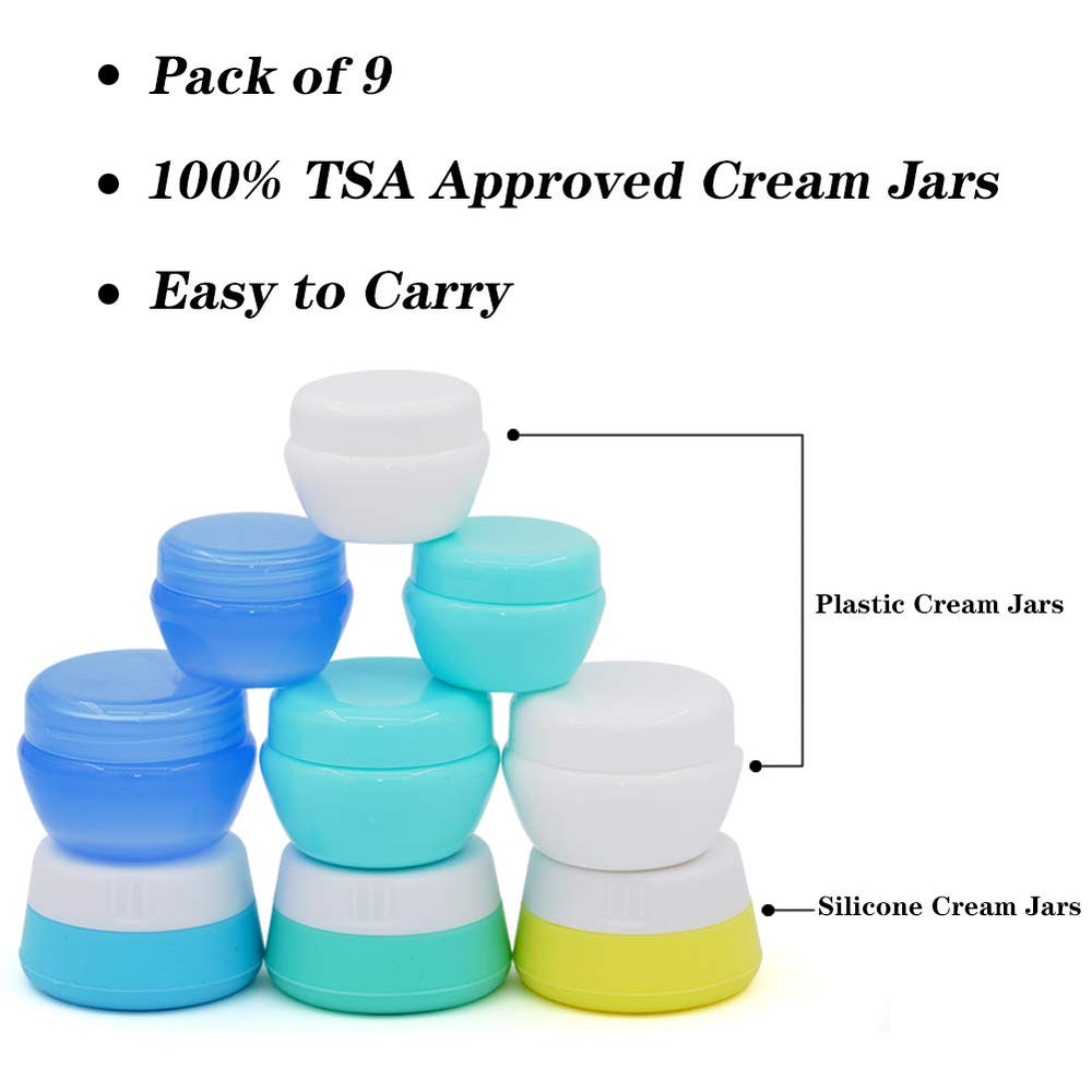 Cosywell contenants voyage crème plastique 20ml durable et léger.
