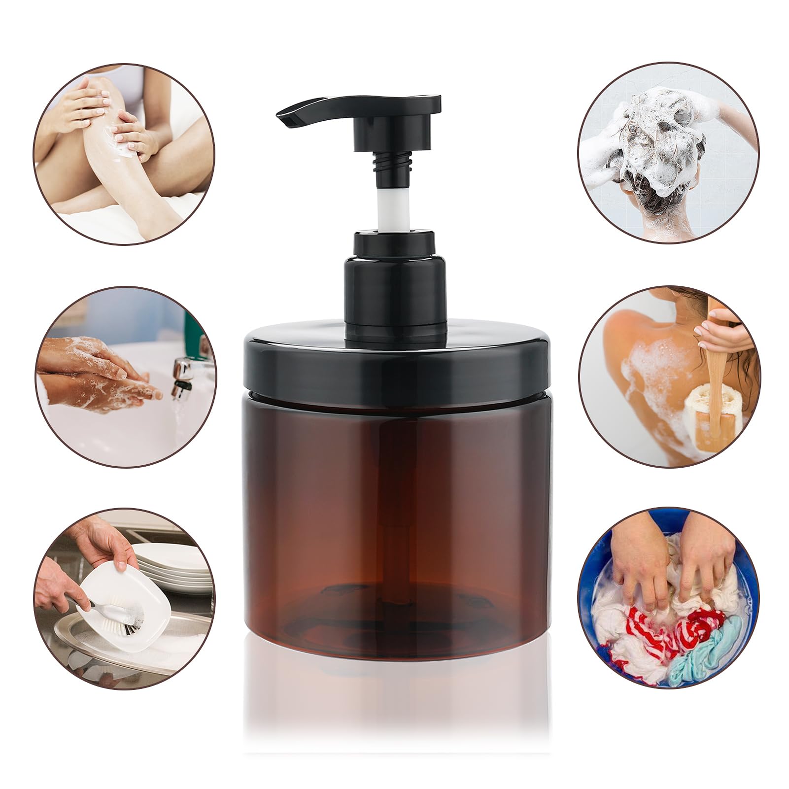 Cosywell Remplissage bouteille pompe 500ml Marron — verser proprement à chaque utilisation