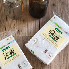 Puff coton biologique Cotton Labo moyen, idéal pour un fini homogène