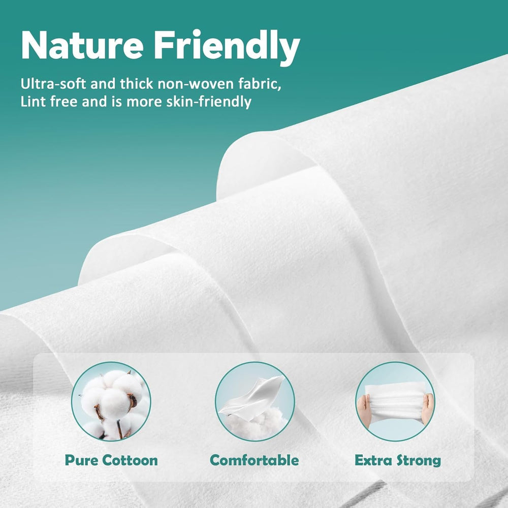 Cottonessence lingettes visage biodégradables pour démaquillage rapide et soin doux.