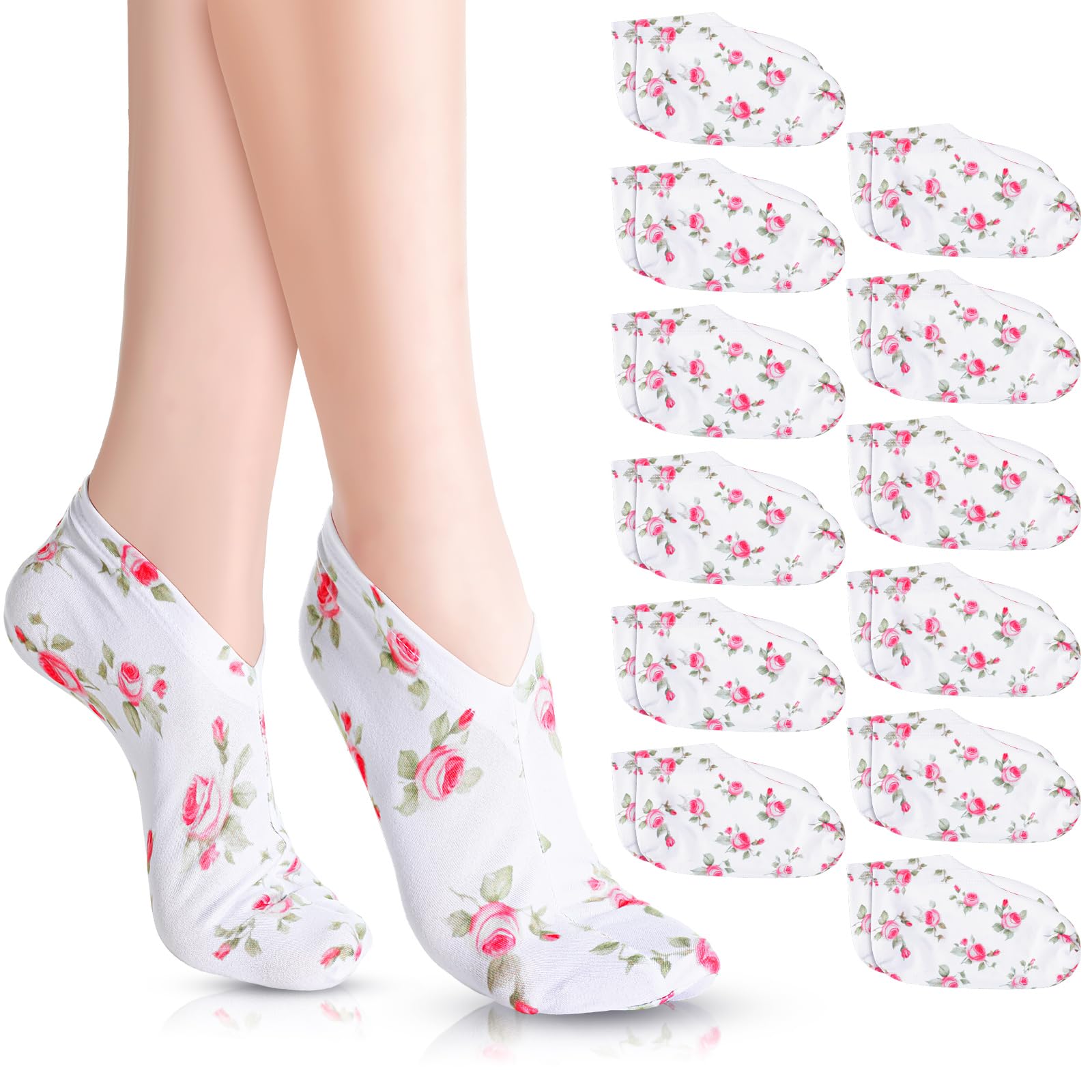 Chaussettes hydratantes Cotwinter lot de 12 pour soin des pieds nocturne.