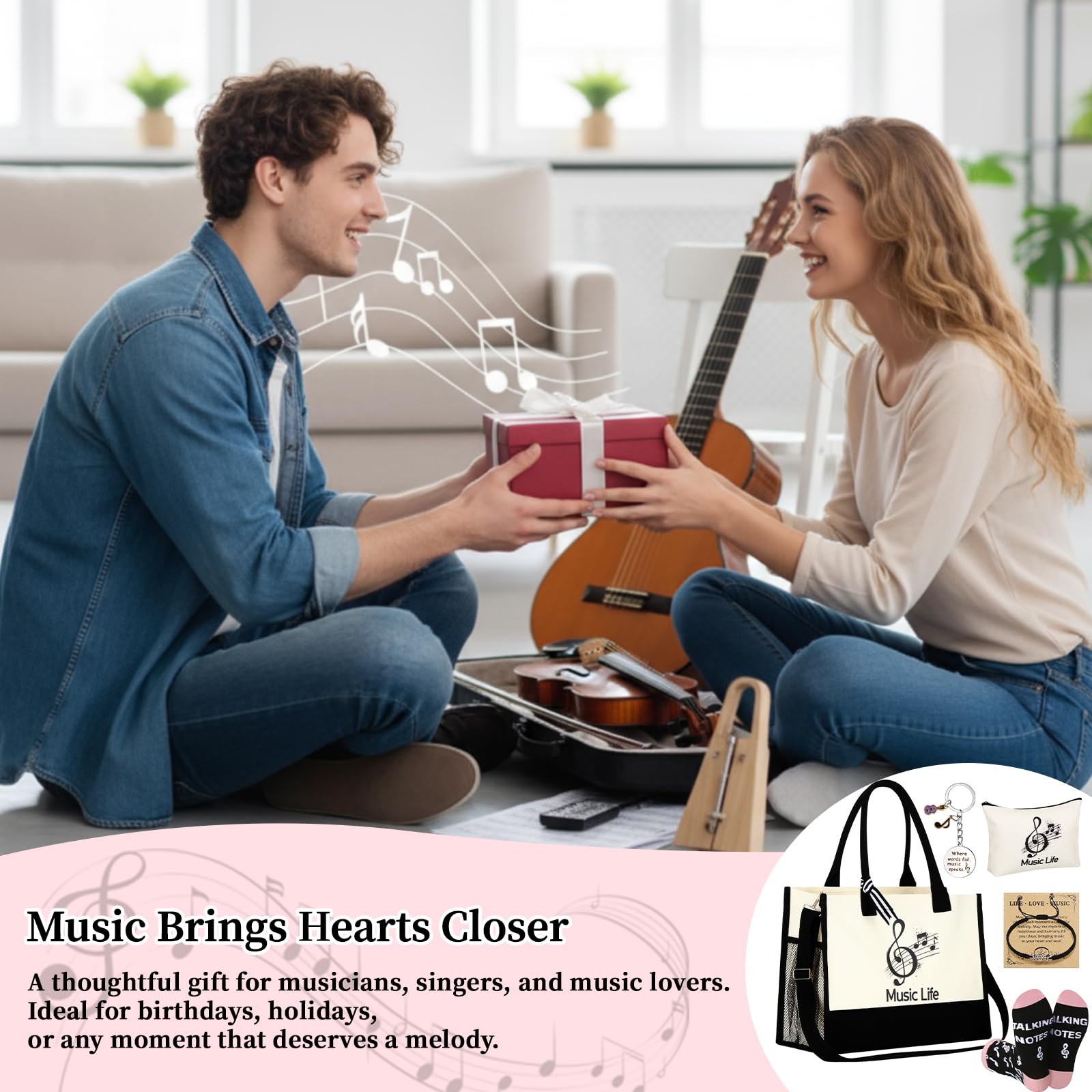 Carte voeux musique Cotwinter, message chaleureux pour accompagner une occasion.