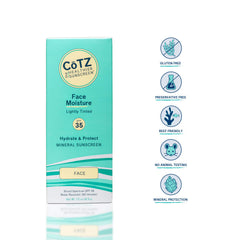 CoTZ base teintée minérale pour le visage prête pour le maquillage.
